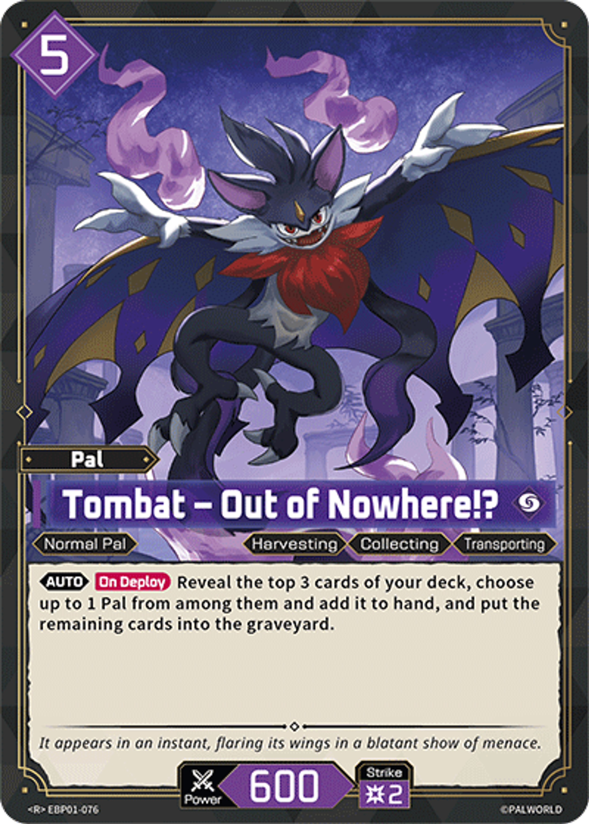 Tombat – Out of Nowhere!? — Dawn of Palpagos — Palworld TCG