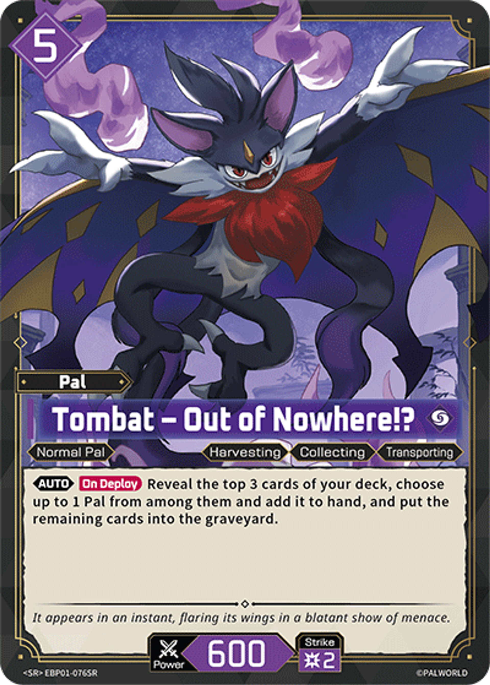 Tombat – Out of Nowhere!? — Dawn of Palpagos — Palworld TCG