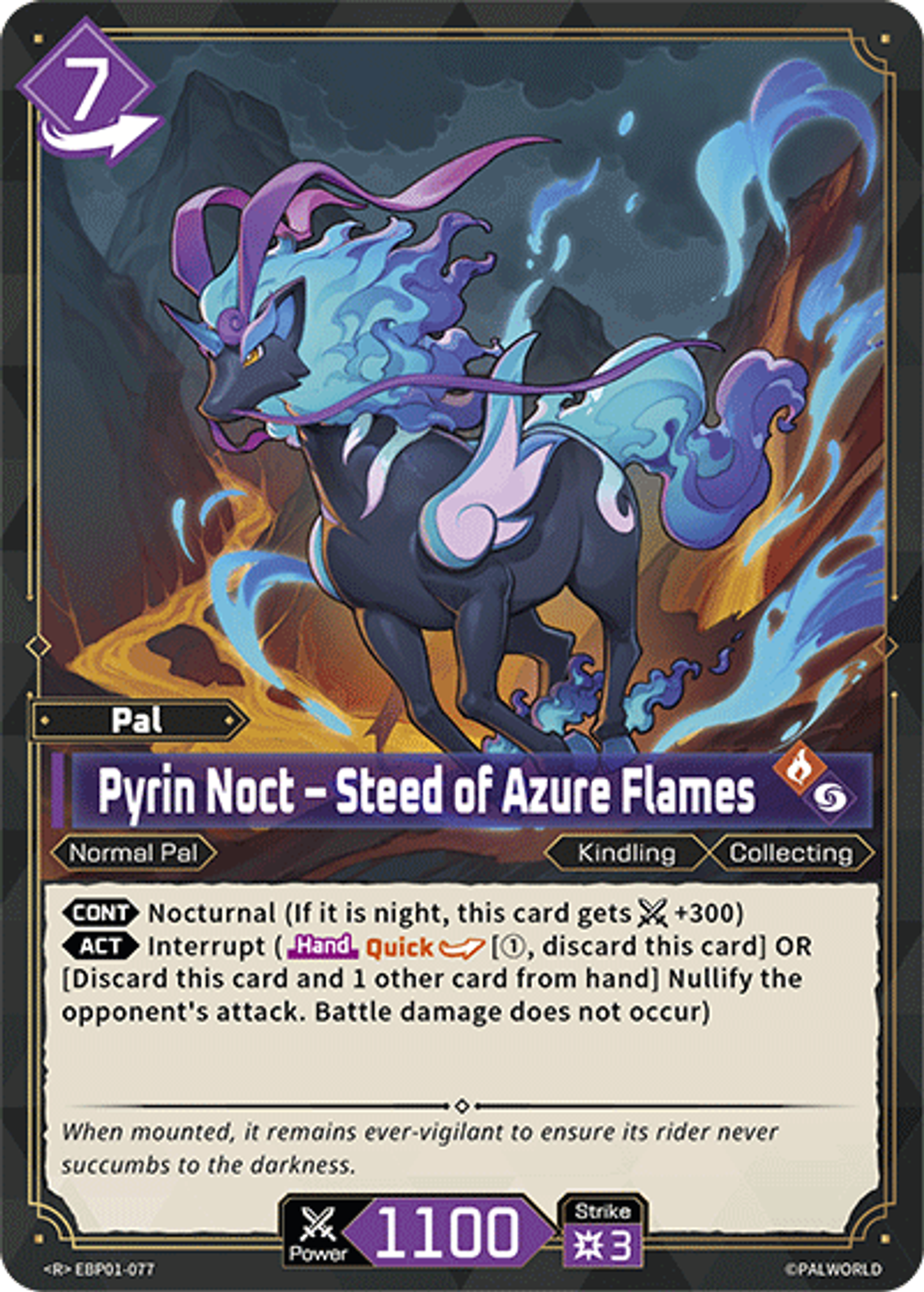 Pyrin Noct – Steed of Azure Flames — Dawn of Palpagos — Palworld TCG