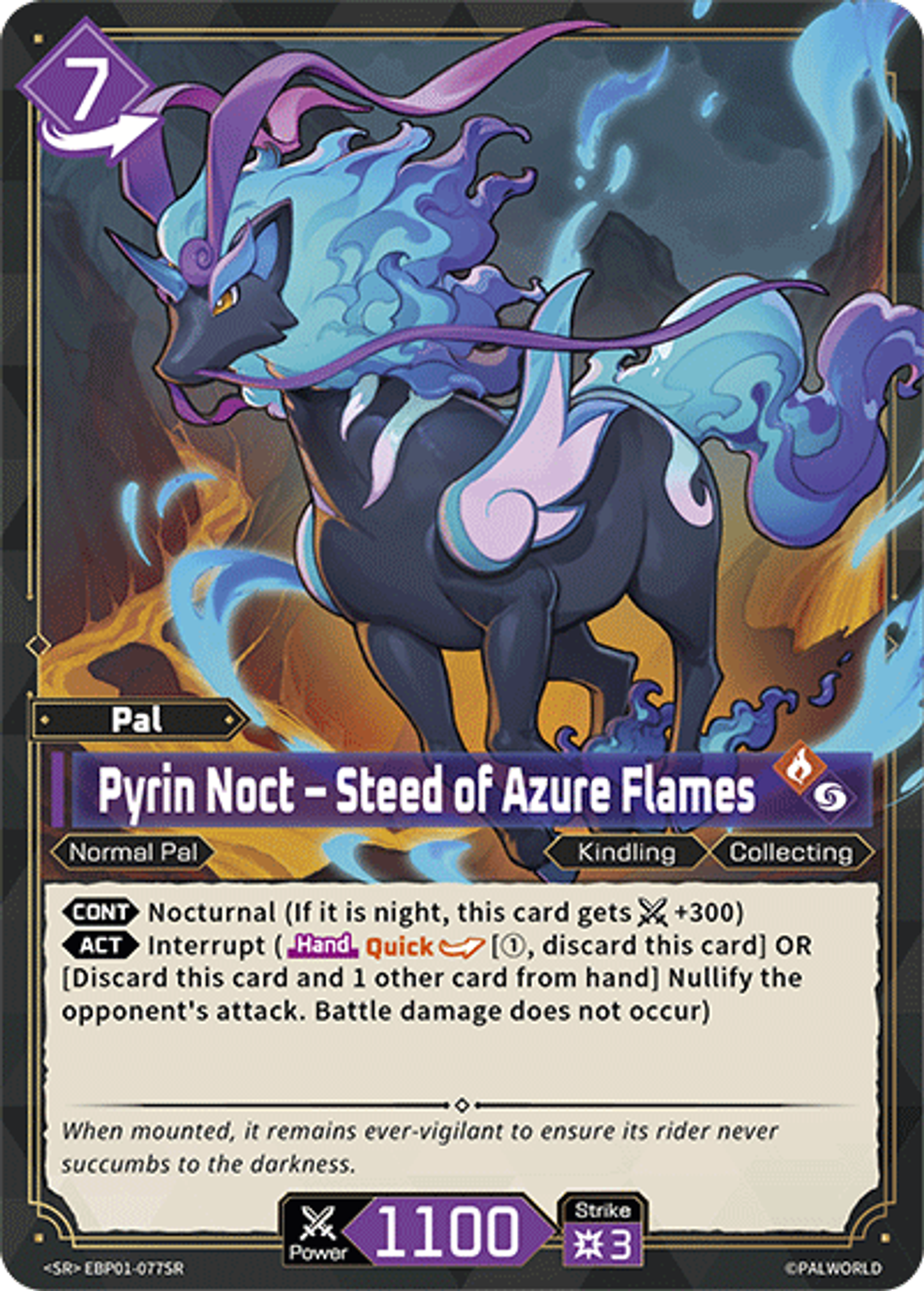 Pyrin Noct – Steed of Azure Flames — Dawn of Palpagos — Palworld TCG