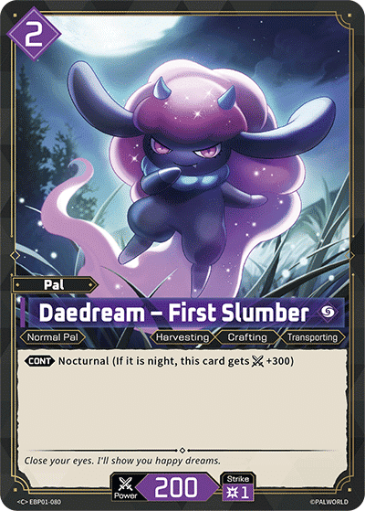 Daedream – First Slumber — Dawn of Palpagos — Palworld TCG
