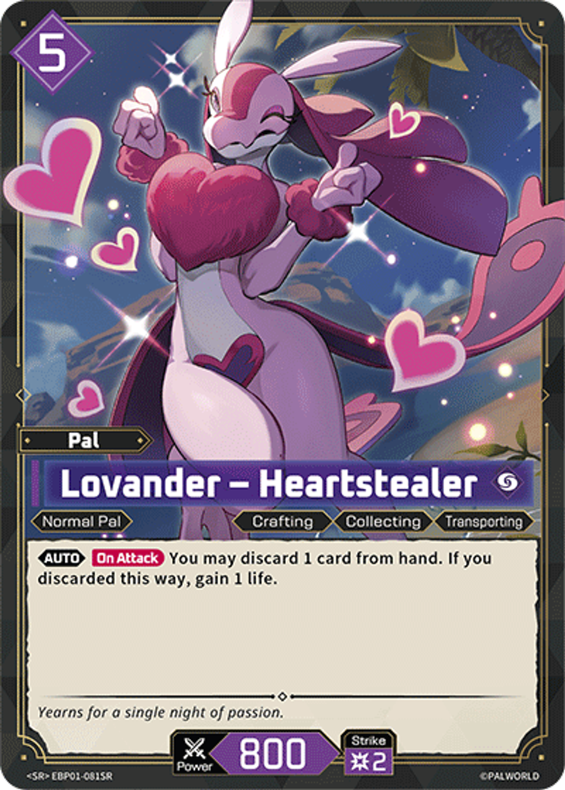 Lovander – Heartstealer — Dawn of Palpagos — Palworld TCG