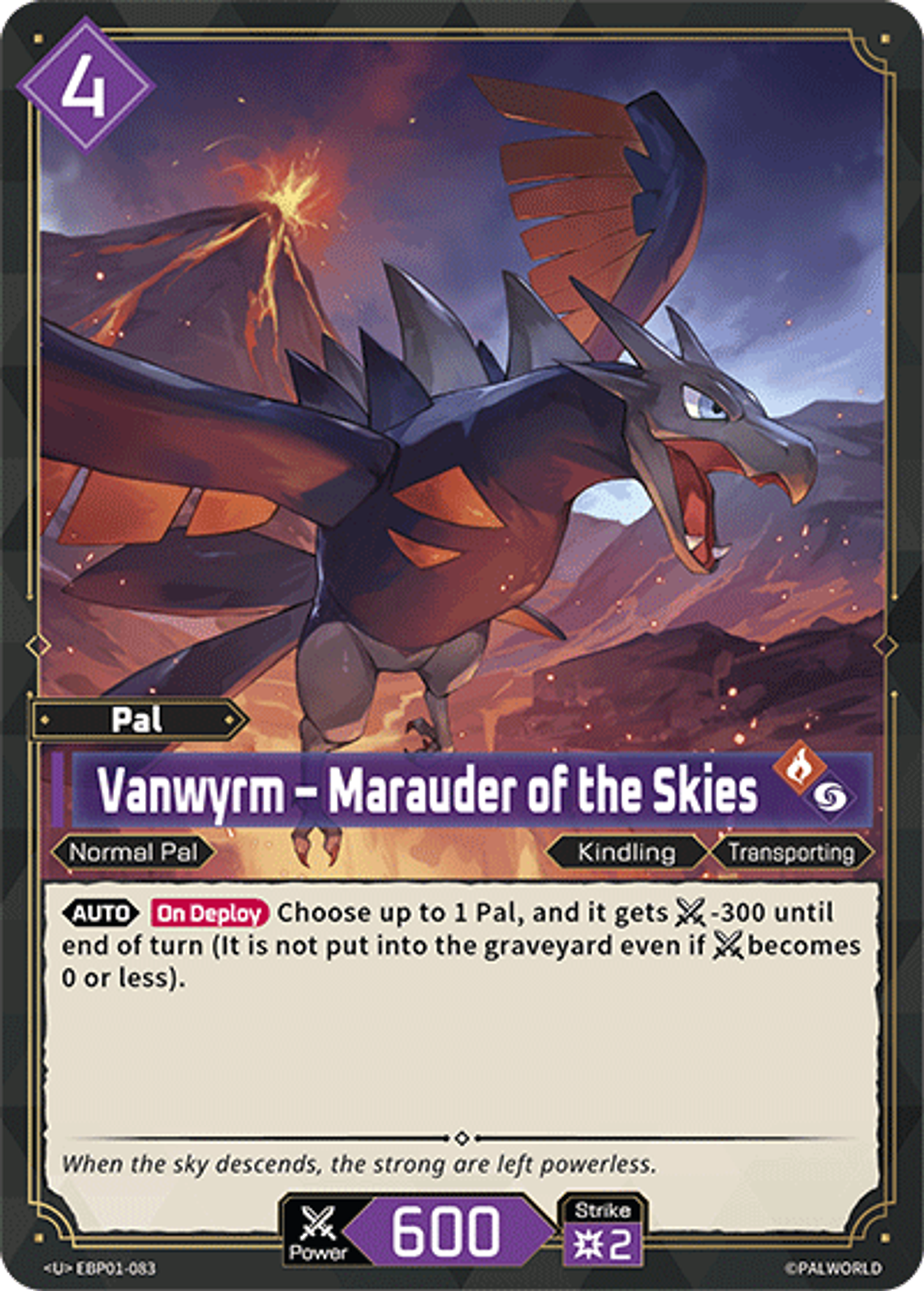 Vanwyrm – Marauder of the Skies — Dawn of Palpagos — Palworld TCG