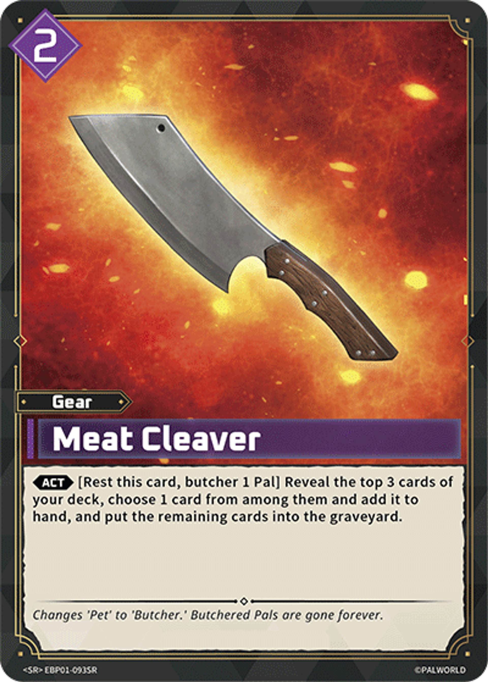 Meat Cleaver — Dawn of Palpagos — Palworld TCG