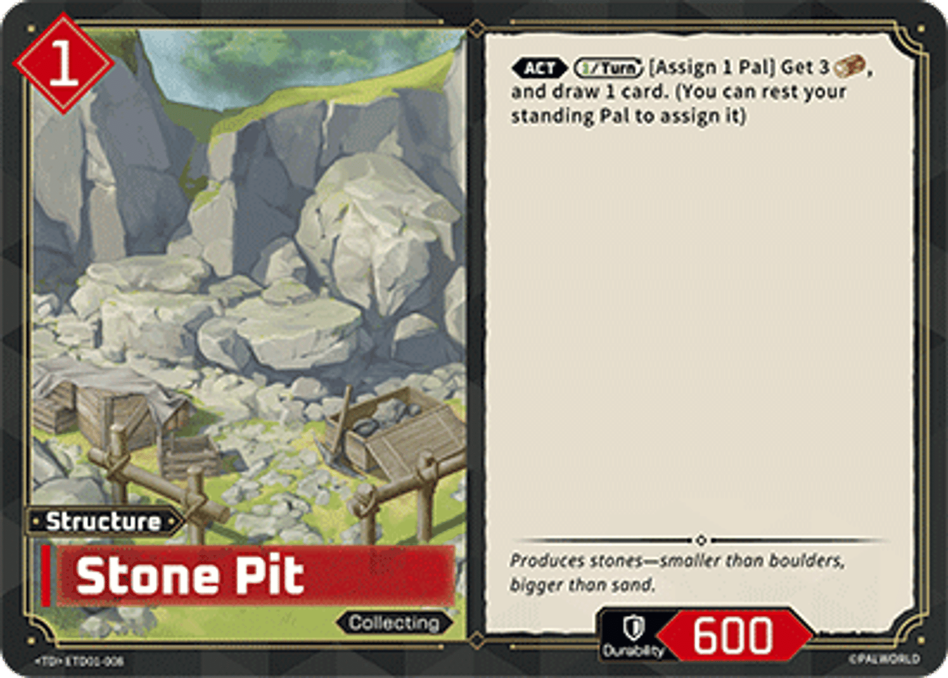 Stone Pit — Trial Deck: Dawn of Palpagos Red・Blue — Palworld TCG