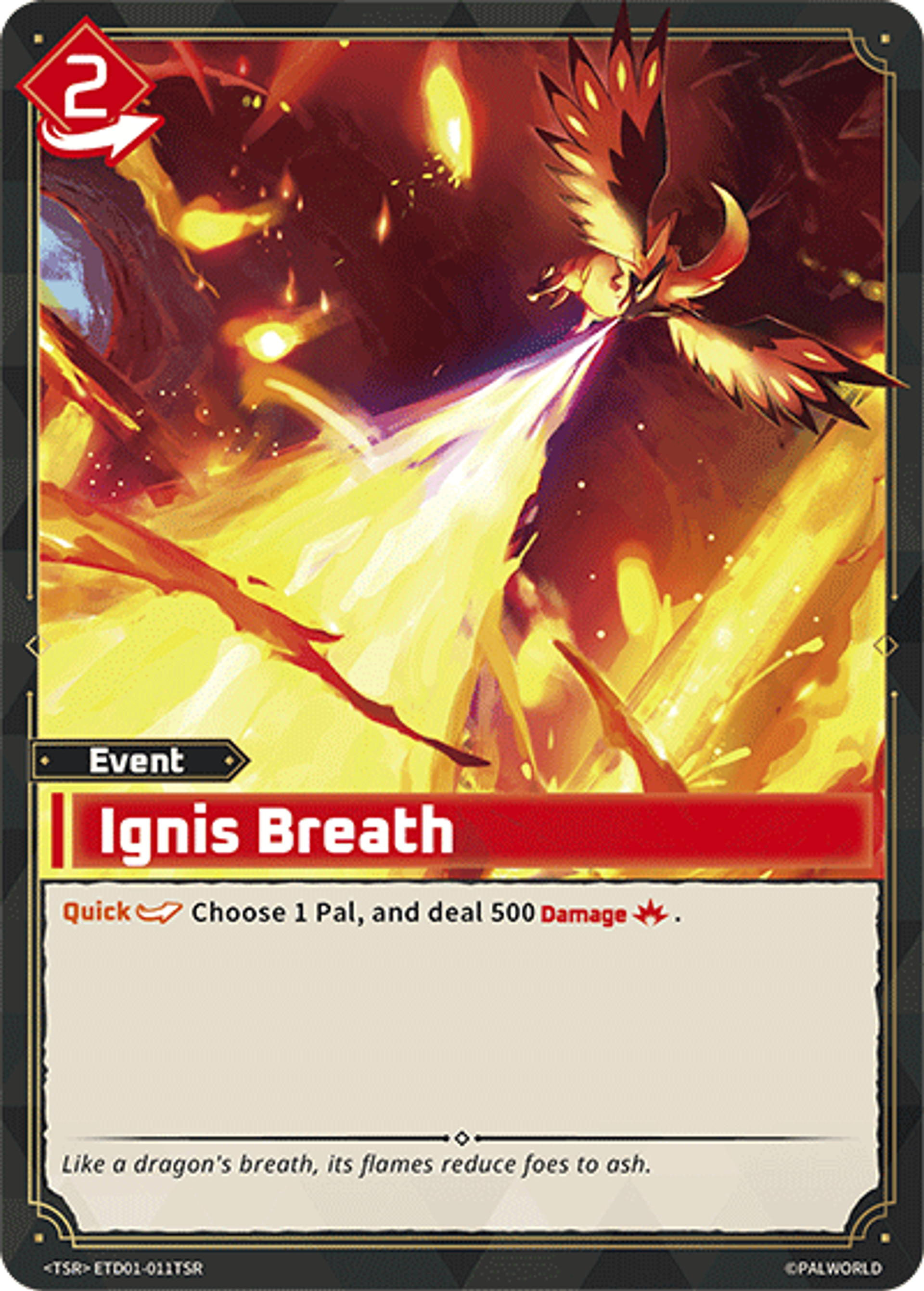 Ignis Breath — Trial Deck: Dawn of Palpagos Red・Blue — Palworld TCG