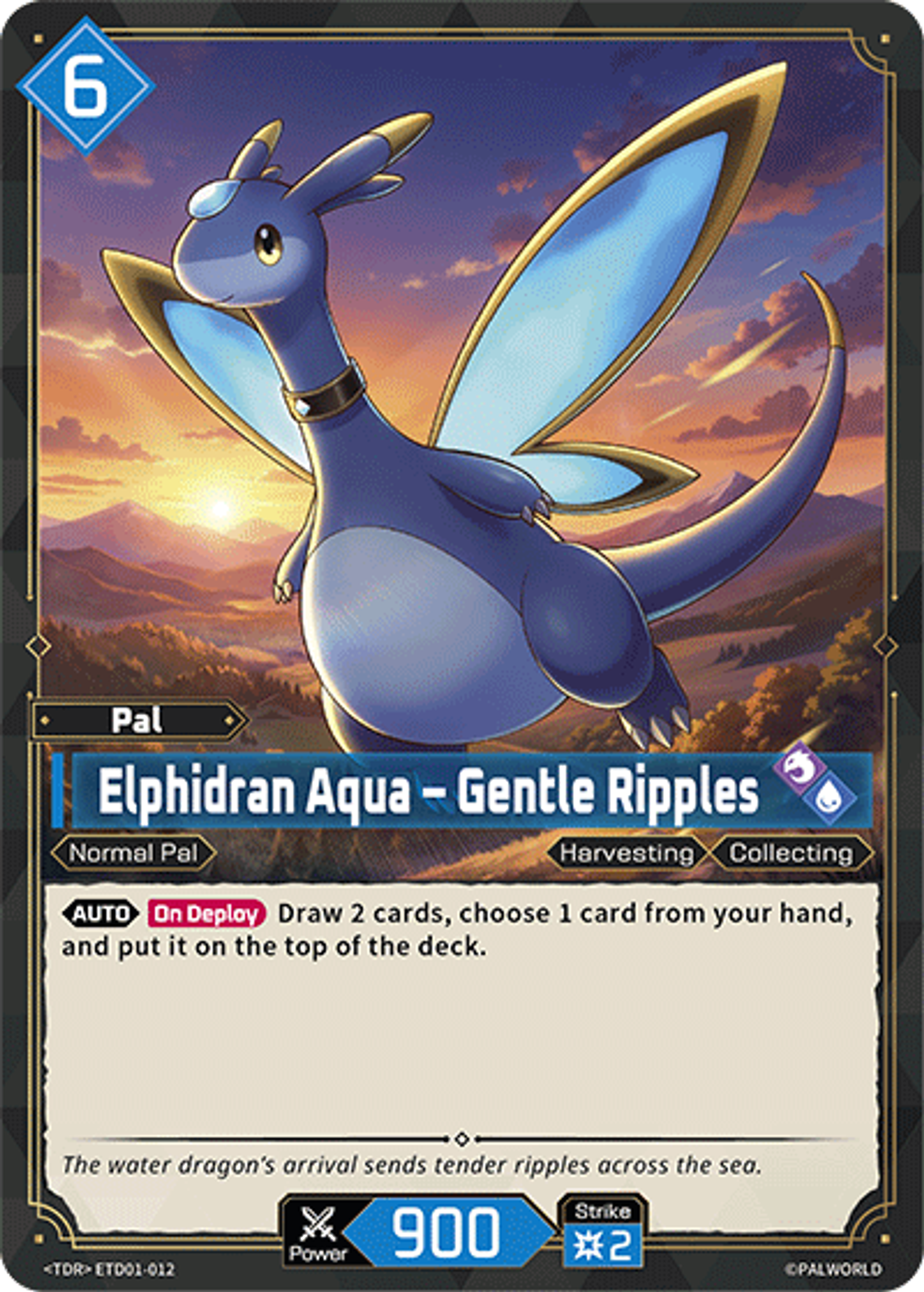 Elphidran Aqua – Gentle Ripples — Trial Deck: Dawn of Palpagos Red・Blue — Palworld TCG
