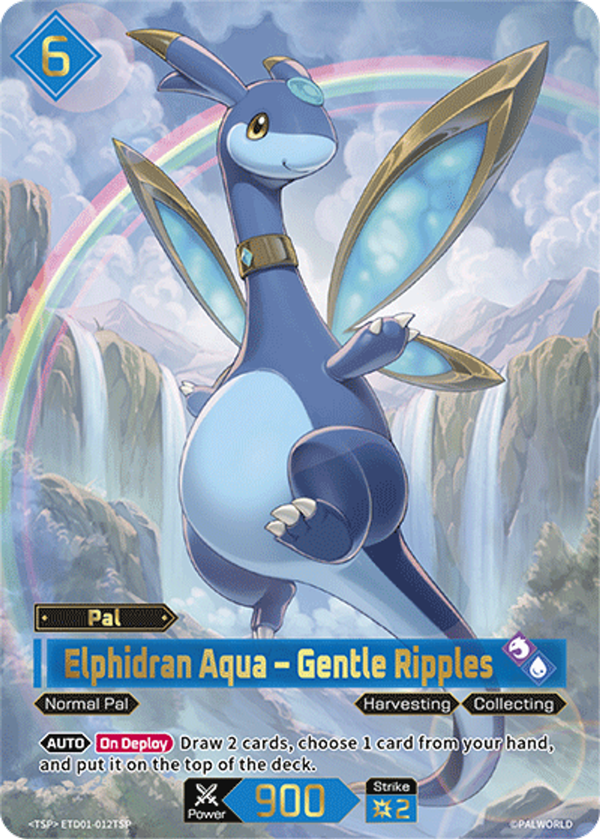 Elphidran Aqua – Gentle Ripples — Trial Deck: Dawn of Palpagos Red・Blue — Palworld TCG