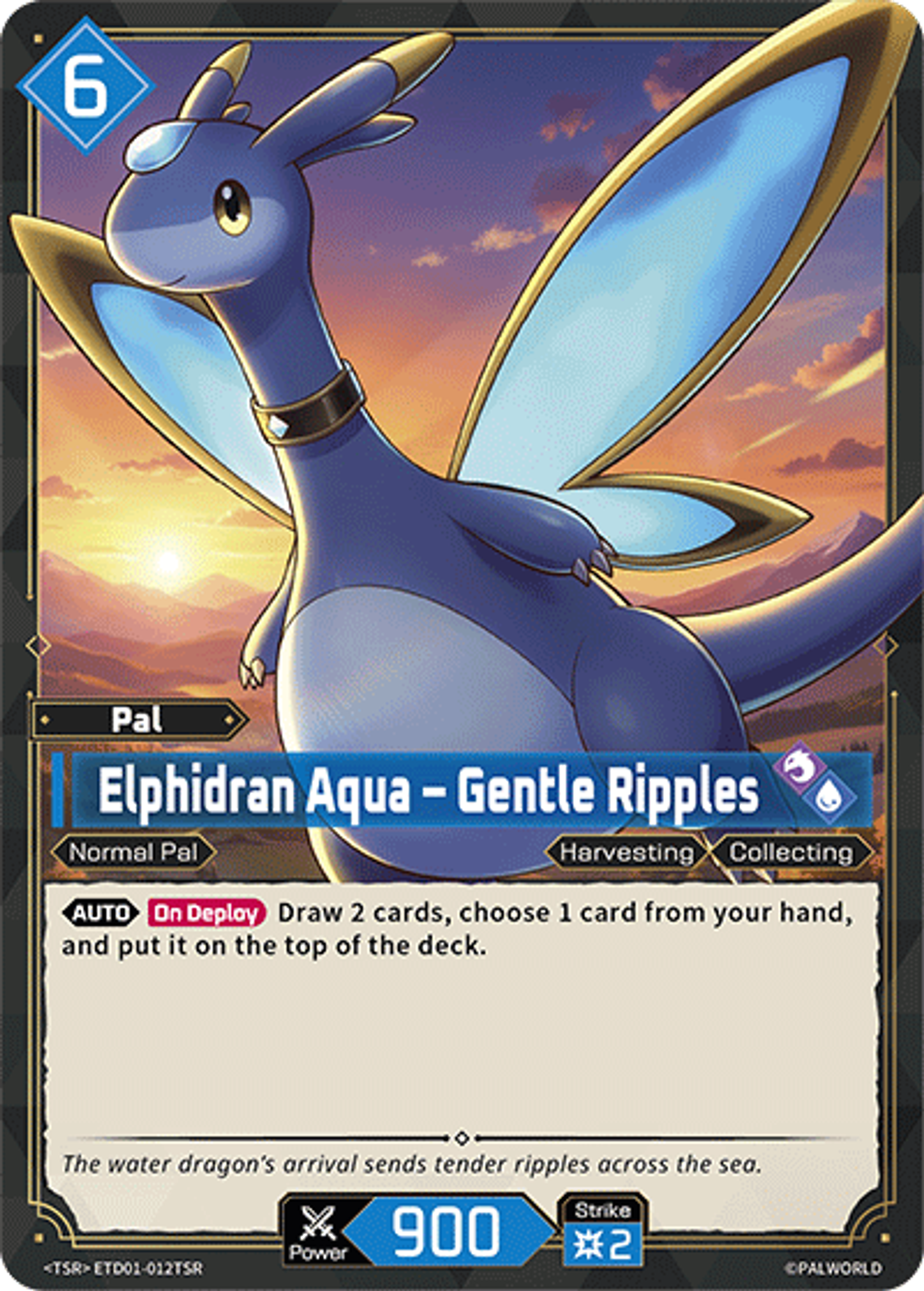 Elphidran Aqua – Gentle Ripples — Trial Deck: Dawn of Palpagos Red・Blue — Palworld TCG