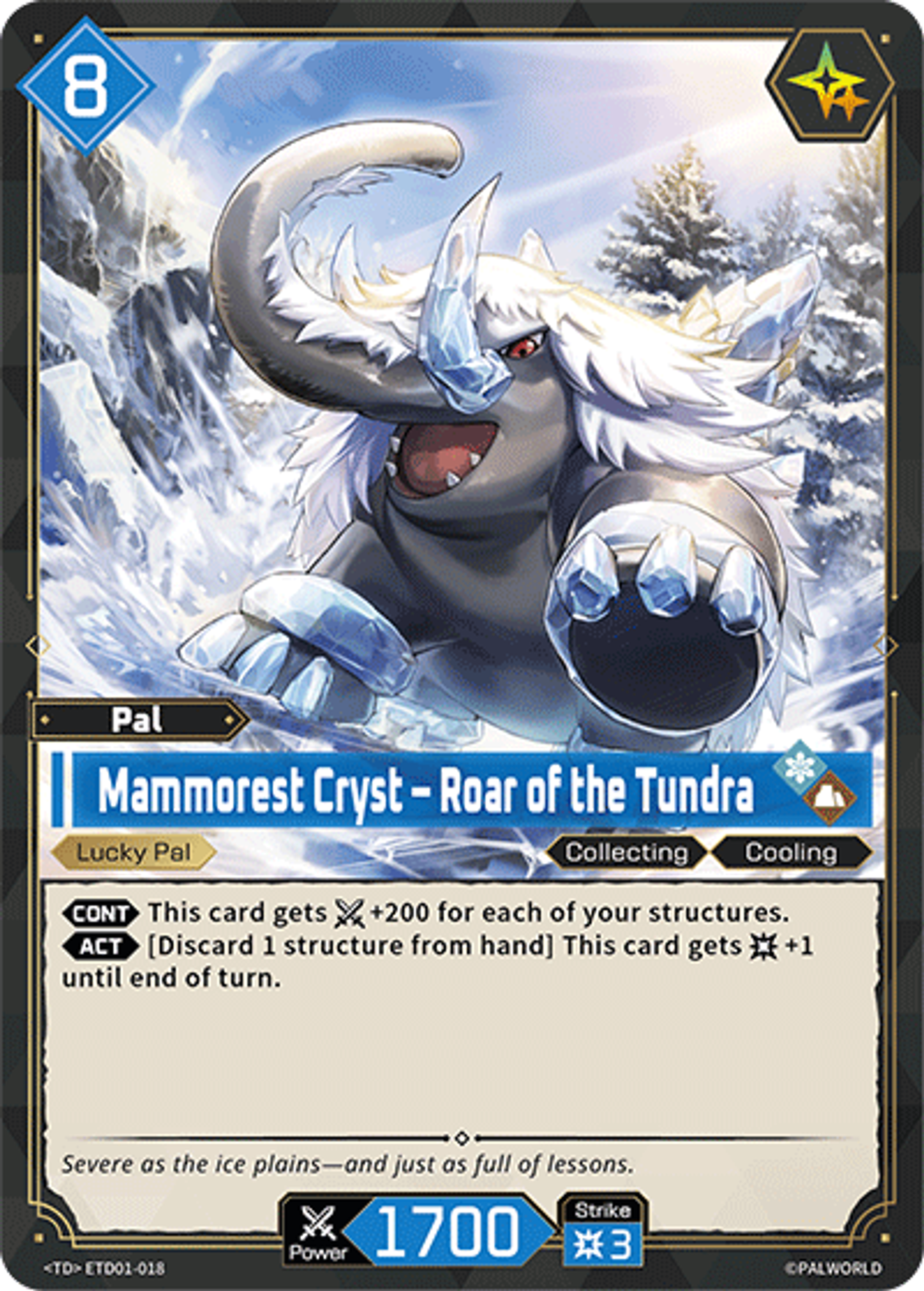 Mammorest Cryst – Roar of the Tundra — Trial Deck: Dawn of Palpagos Red・Blue — Palworld TCG
