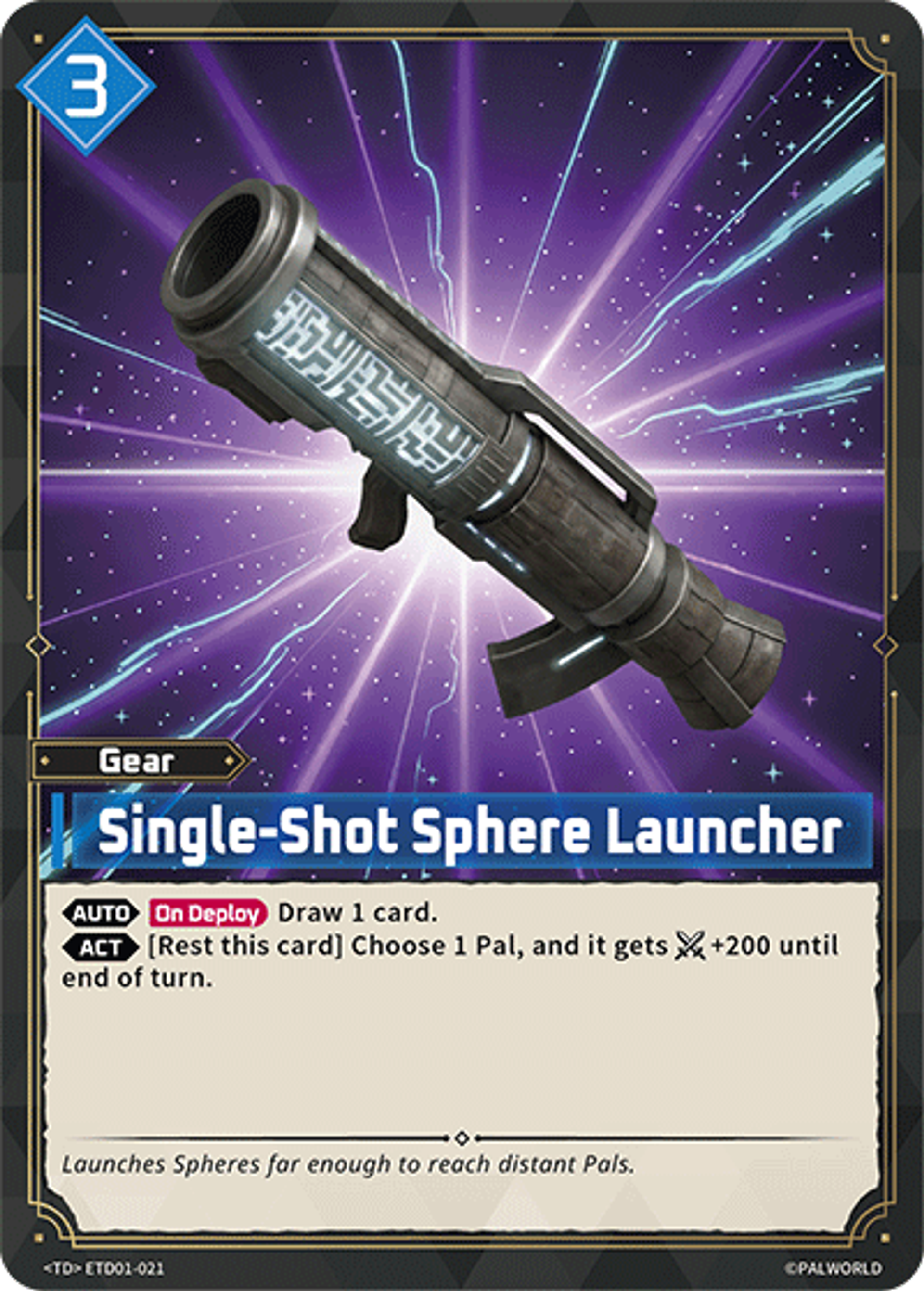 Single-Shot Sphere Launcher — Trial Deck: Dawn of Palpagos Red・Blue — Palworld TCG