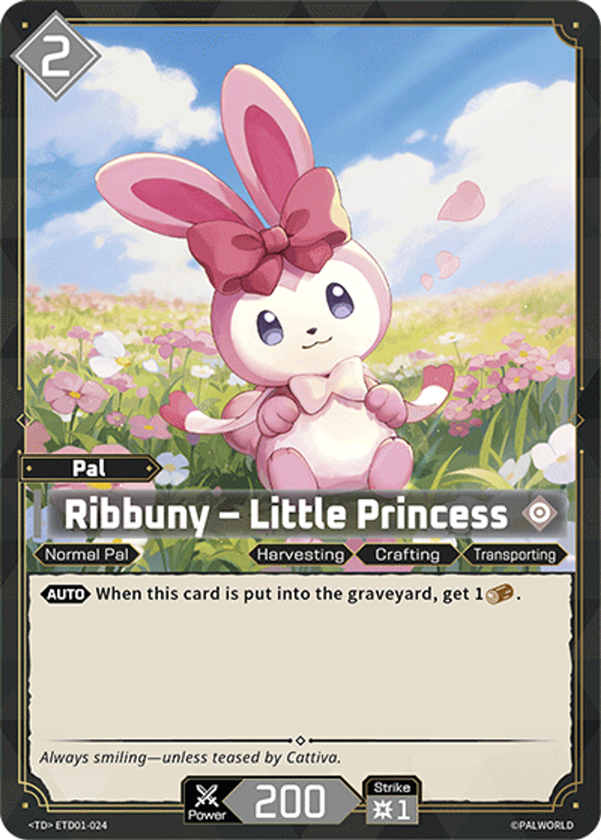 Ribbuny – Little Princess — Trial Deck: Dawn of Palpagos Red・Blue — Palworld TCG