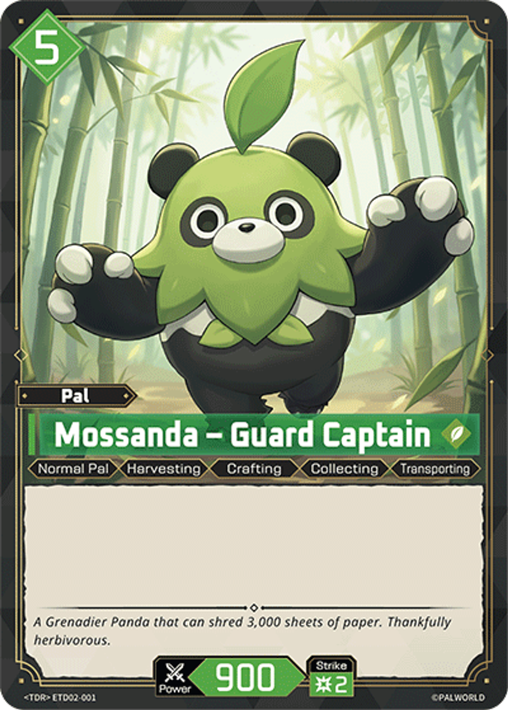 Mossanda – Guard Captain — Trial Deck: Dawn of Palpagos Green・Purple — Palworld TCG