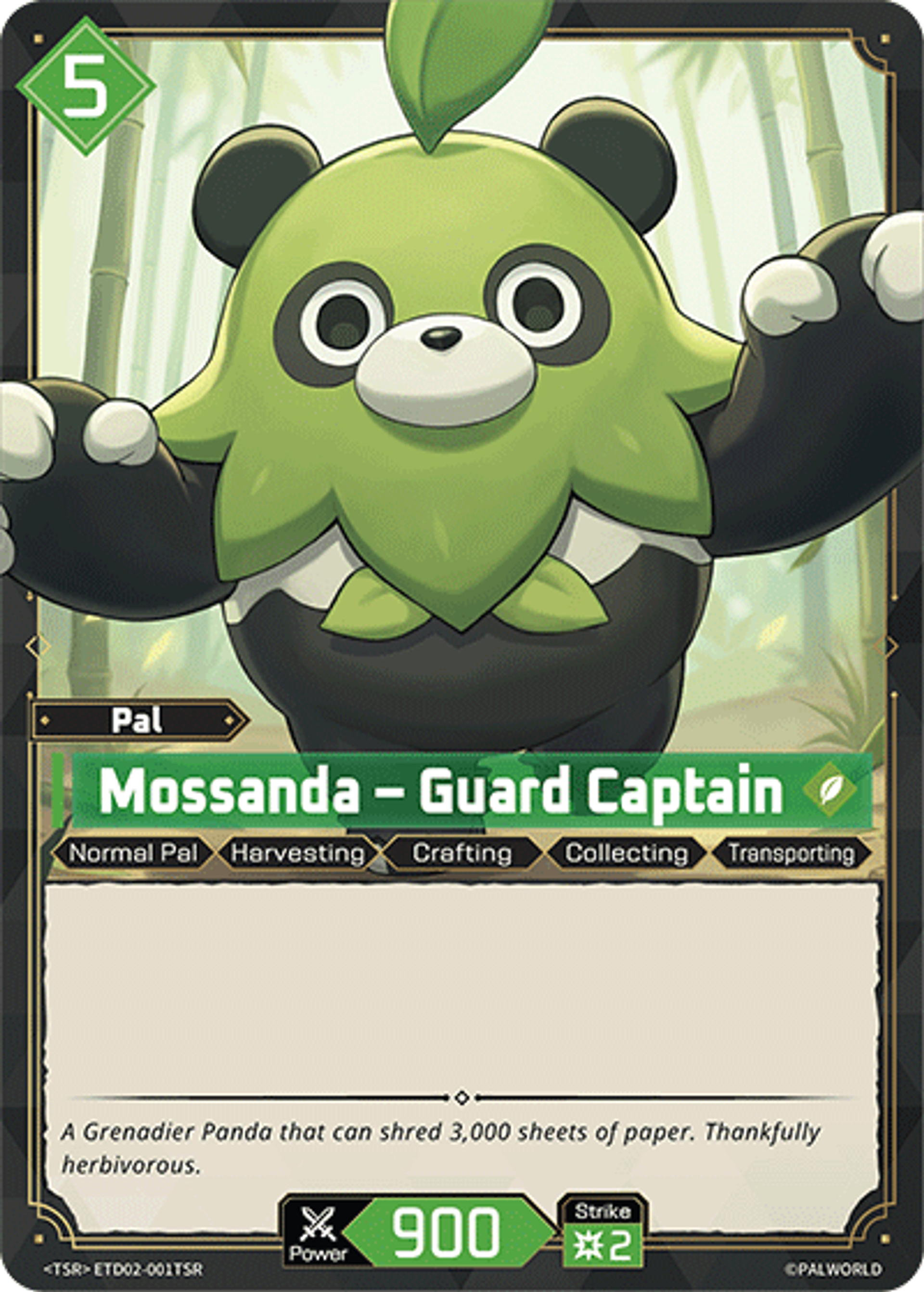 Mossanda – Guard Captain — Trial Deck: Dawn of Palpagos Green・Purple — Palworld TCG