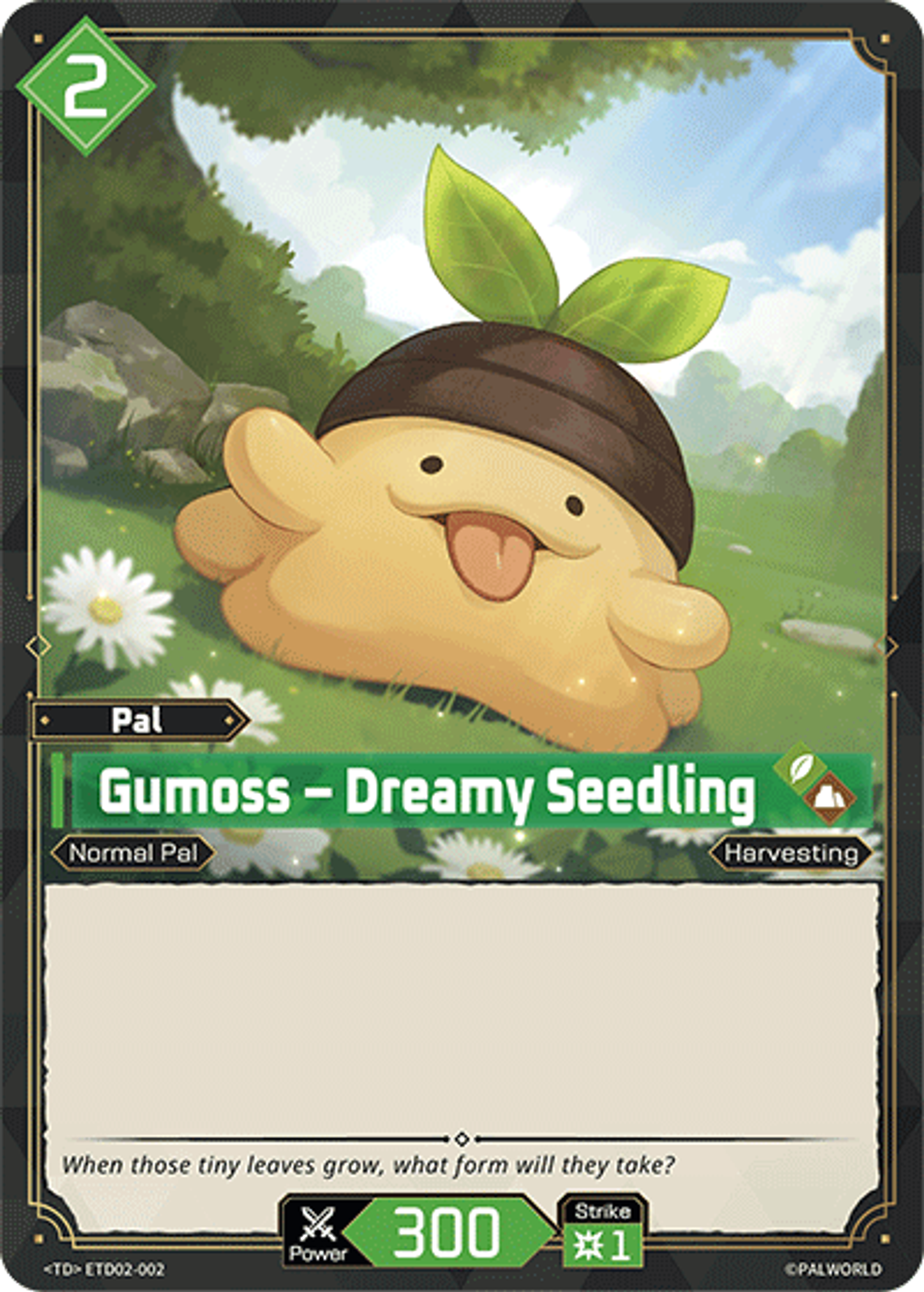 Gumoss – Dreamy Seedling — Trial Deck: Dawn of Palpagos Green・Purple — Palworld TCG