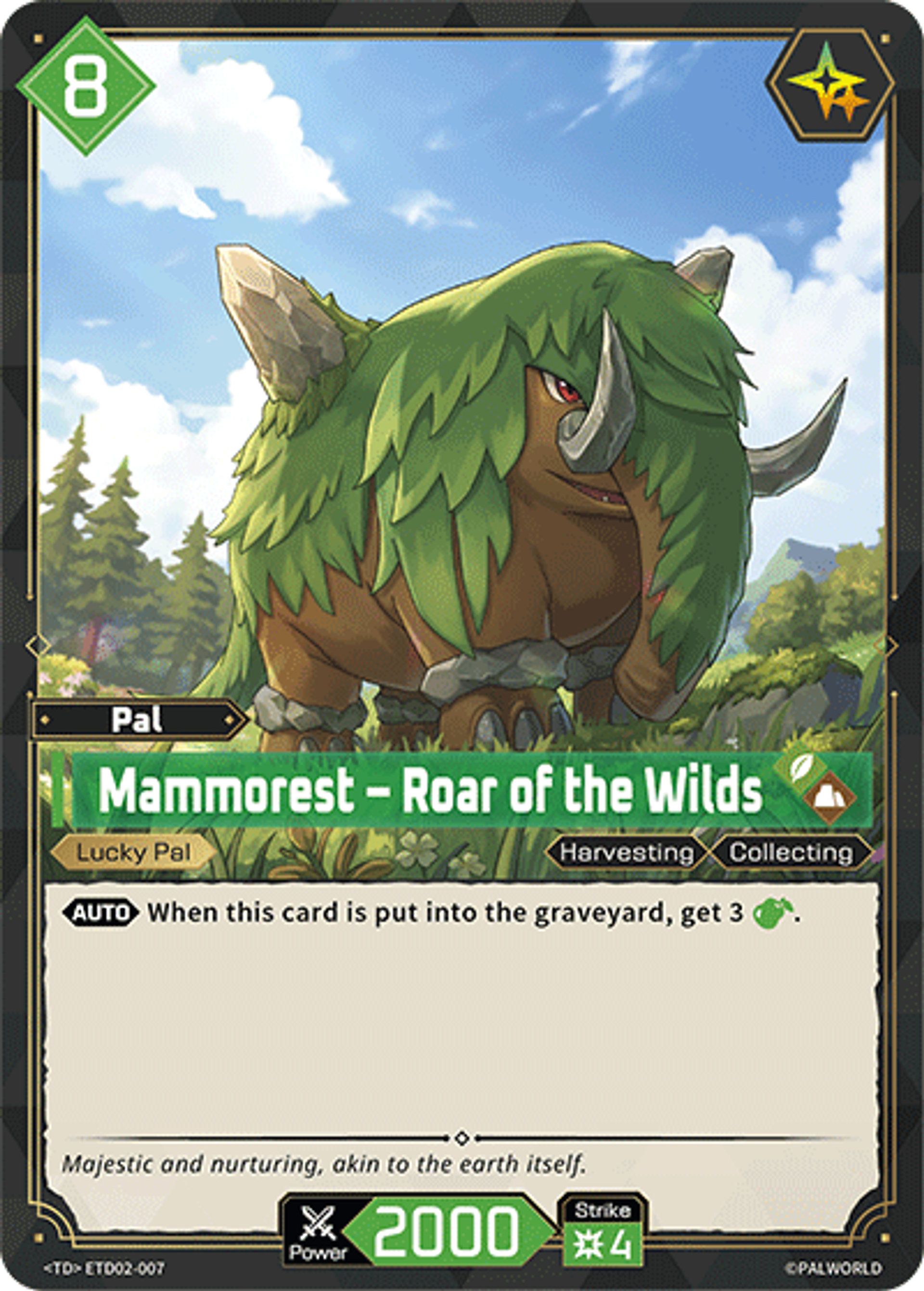 Mammorest – Roar of the Wilds — Trial Deck: Dawn of Palpagos Green・Purple — Palworld TCG