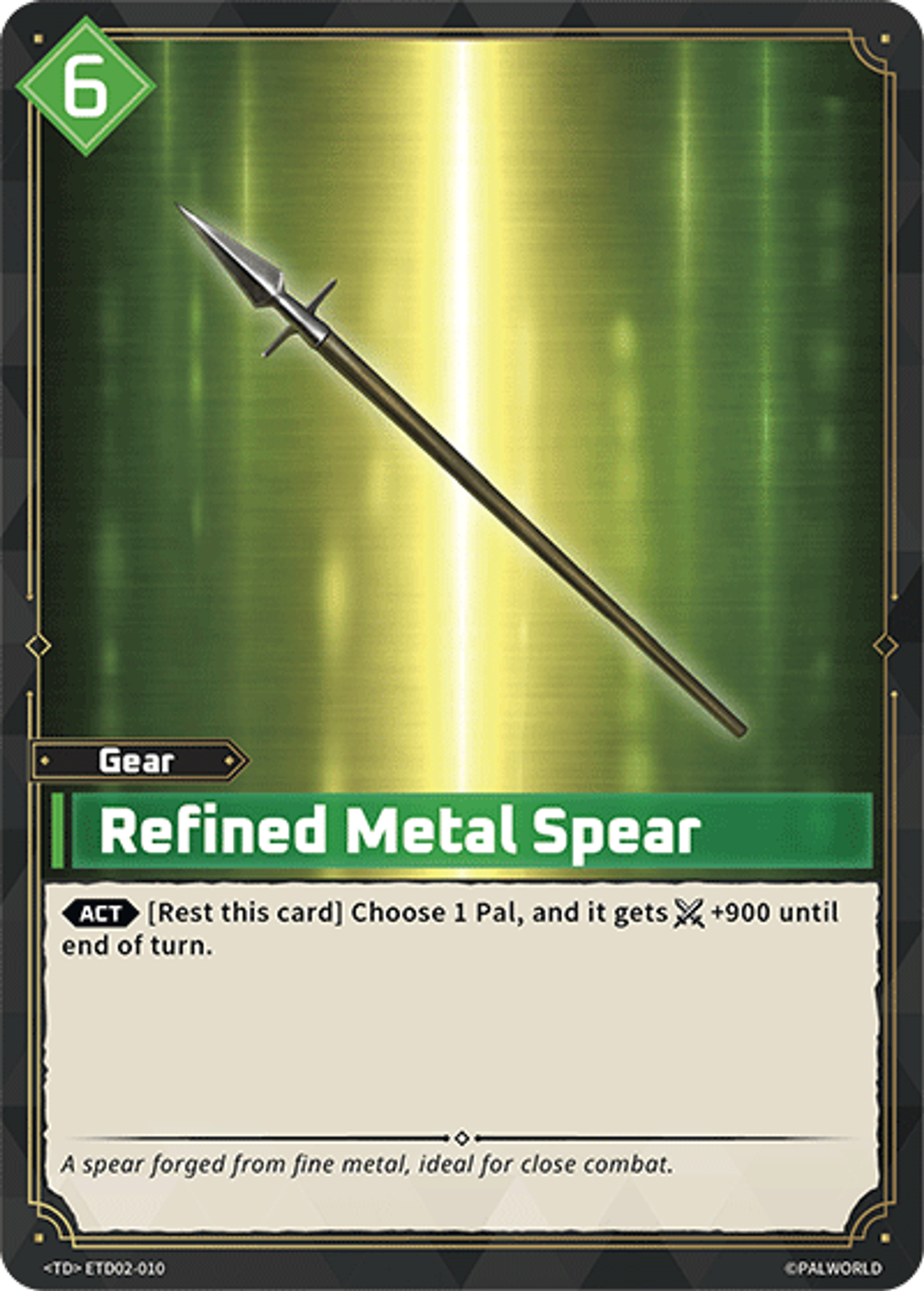 Refined Metal Spear — Trial Deck: Dawn of Palpagos Green・Purple — Palworld TCG