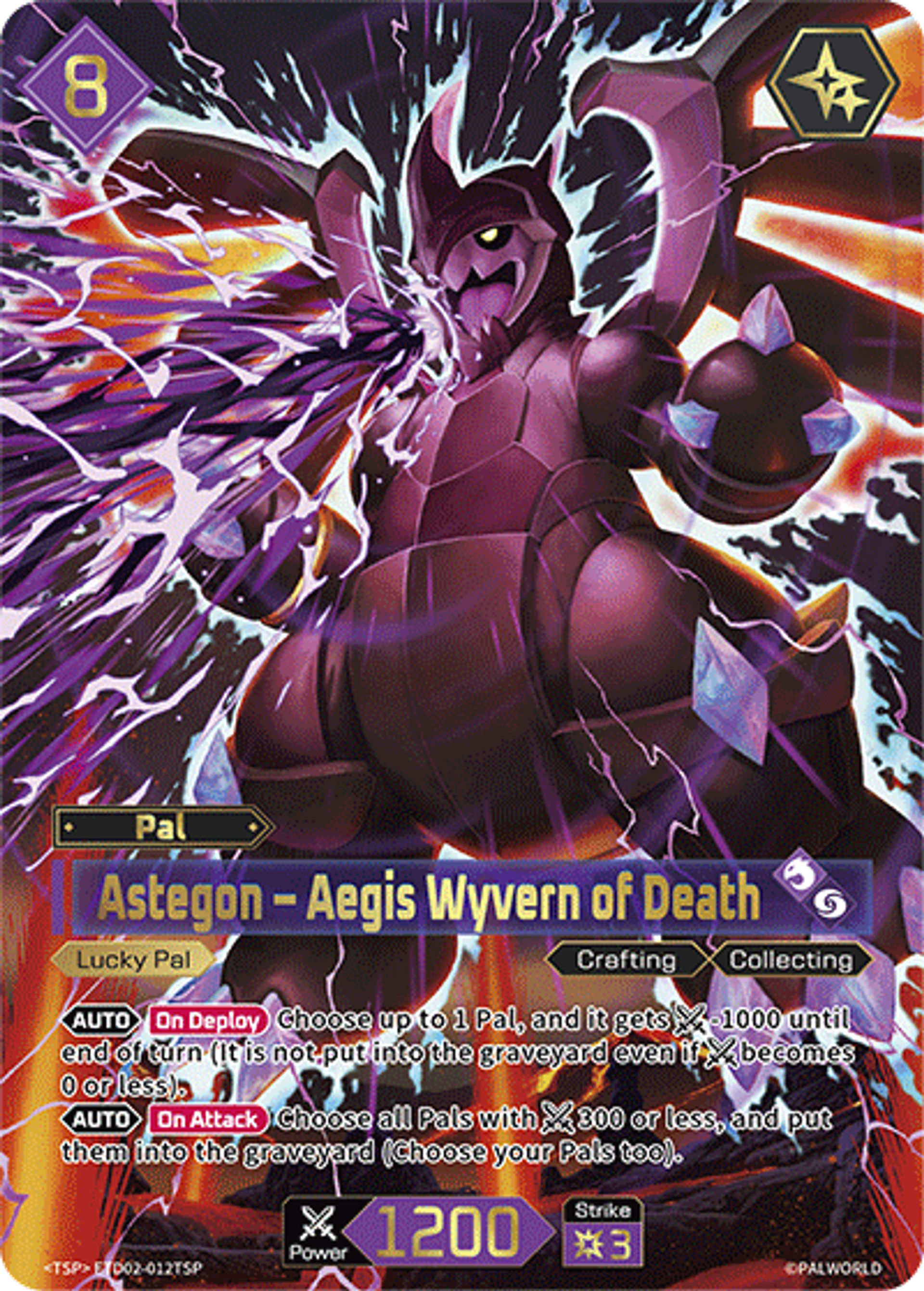 Astegon – Aegis Wyvern of Death — Trial Deck: Dawn of Palpagos Green・Purple — Palworld TCG