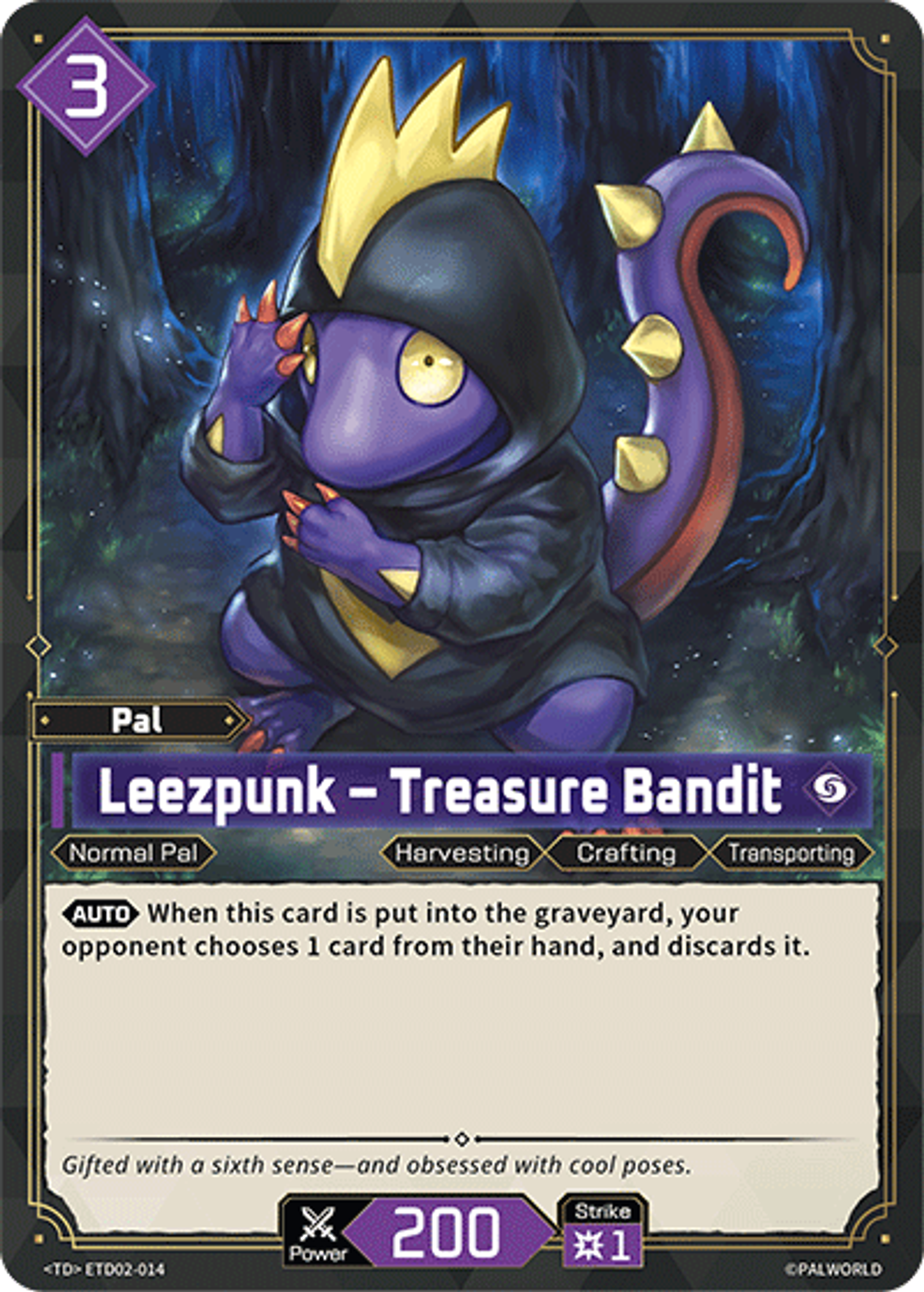 Leezpunk – Treasure Bandit — Trial Deck: Dawn of Palpagos Green・Purple — Palworld TCG