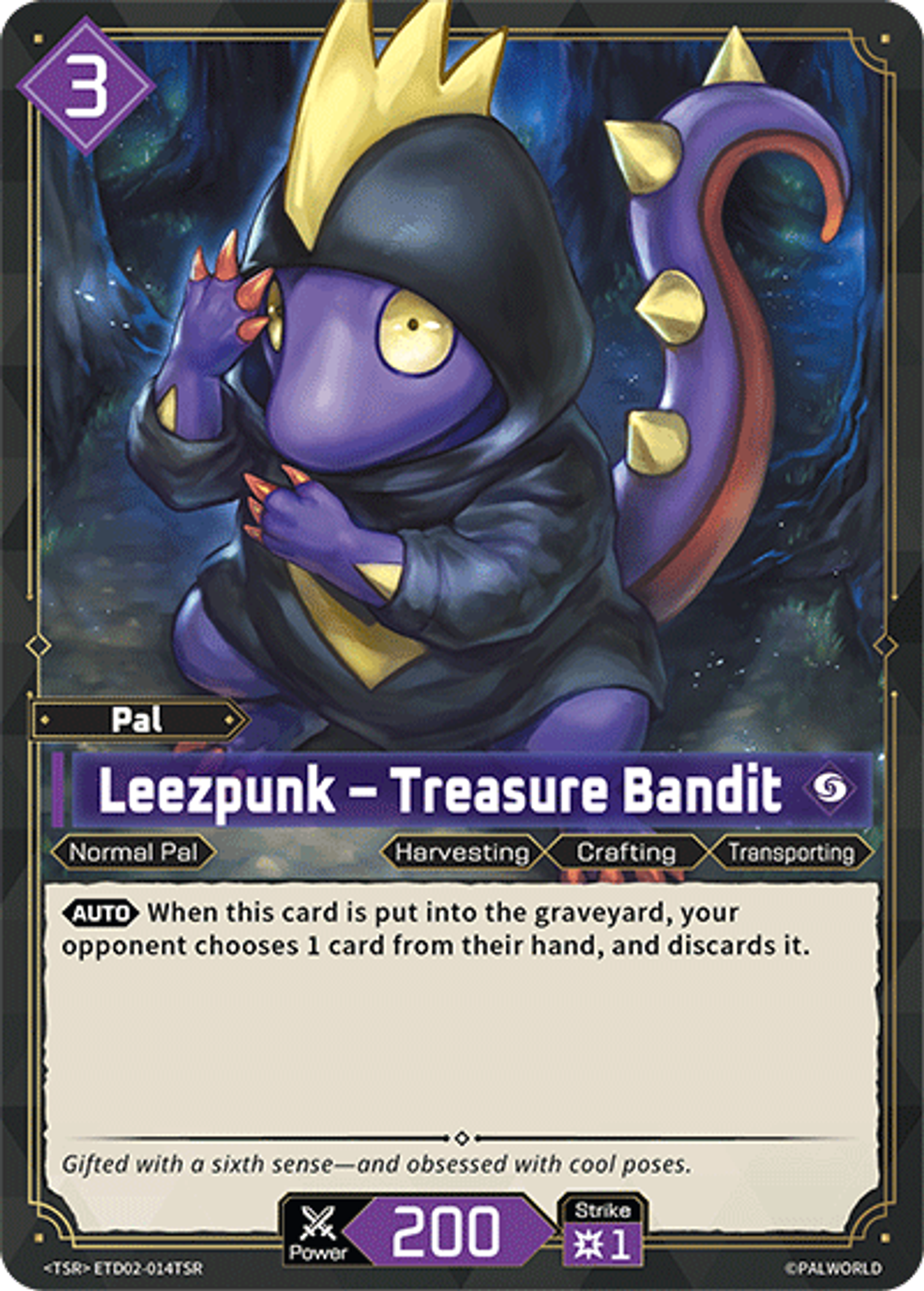 Leezpunk – Treasure Bandit — Trial Deck: Dawn of Palpagos Green・Purple — Palworld TCG