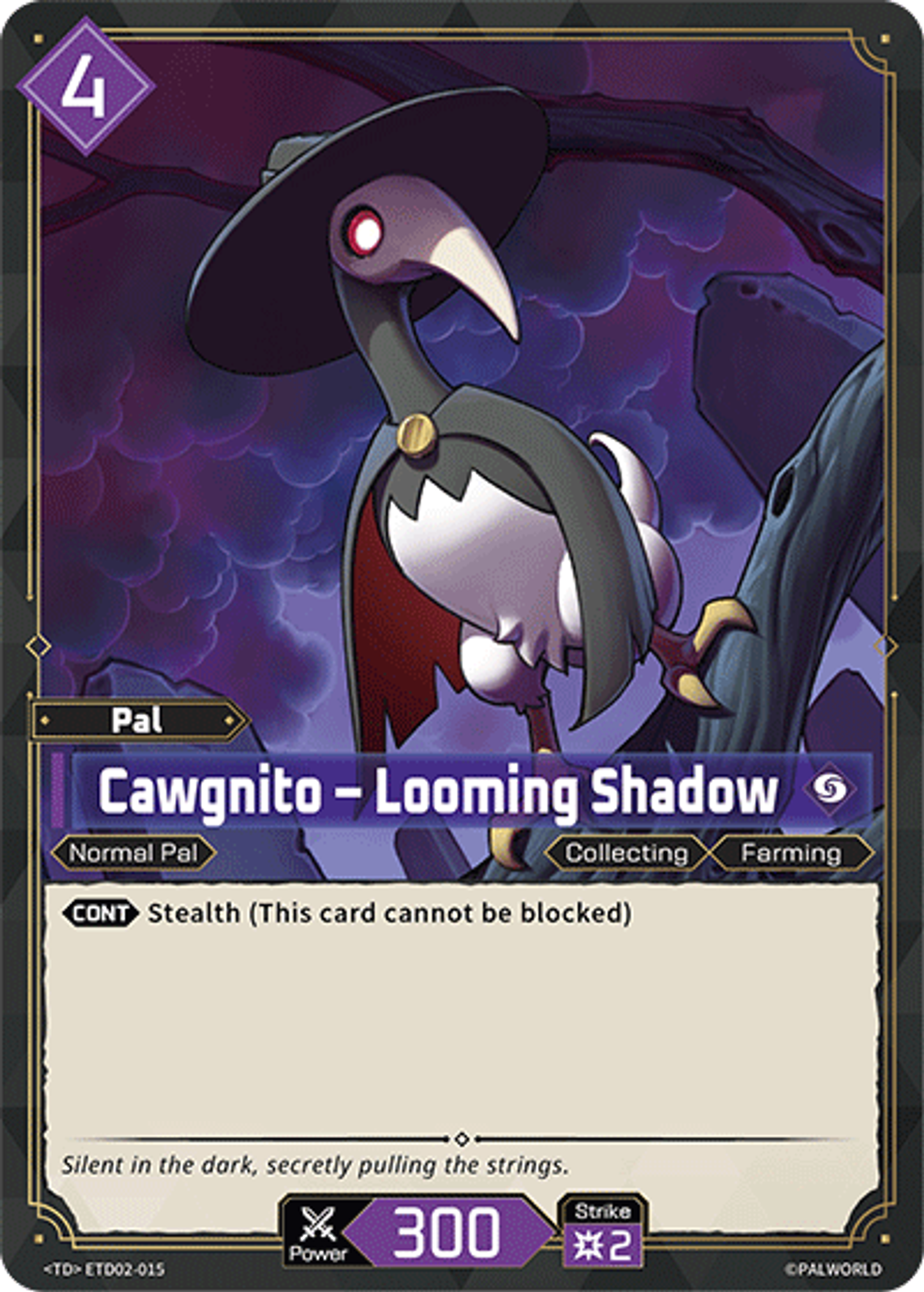 Cawgnito – Looming Shadow — Trial Deck: Dawn of Palpagos Green・Purple — Palworld TCG