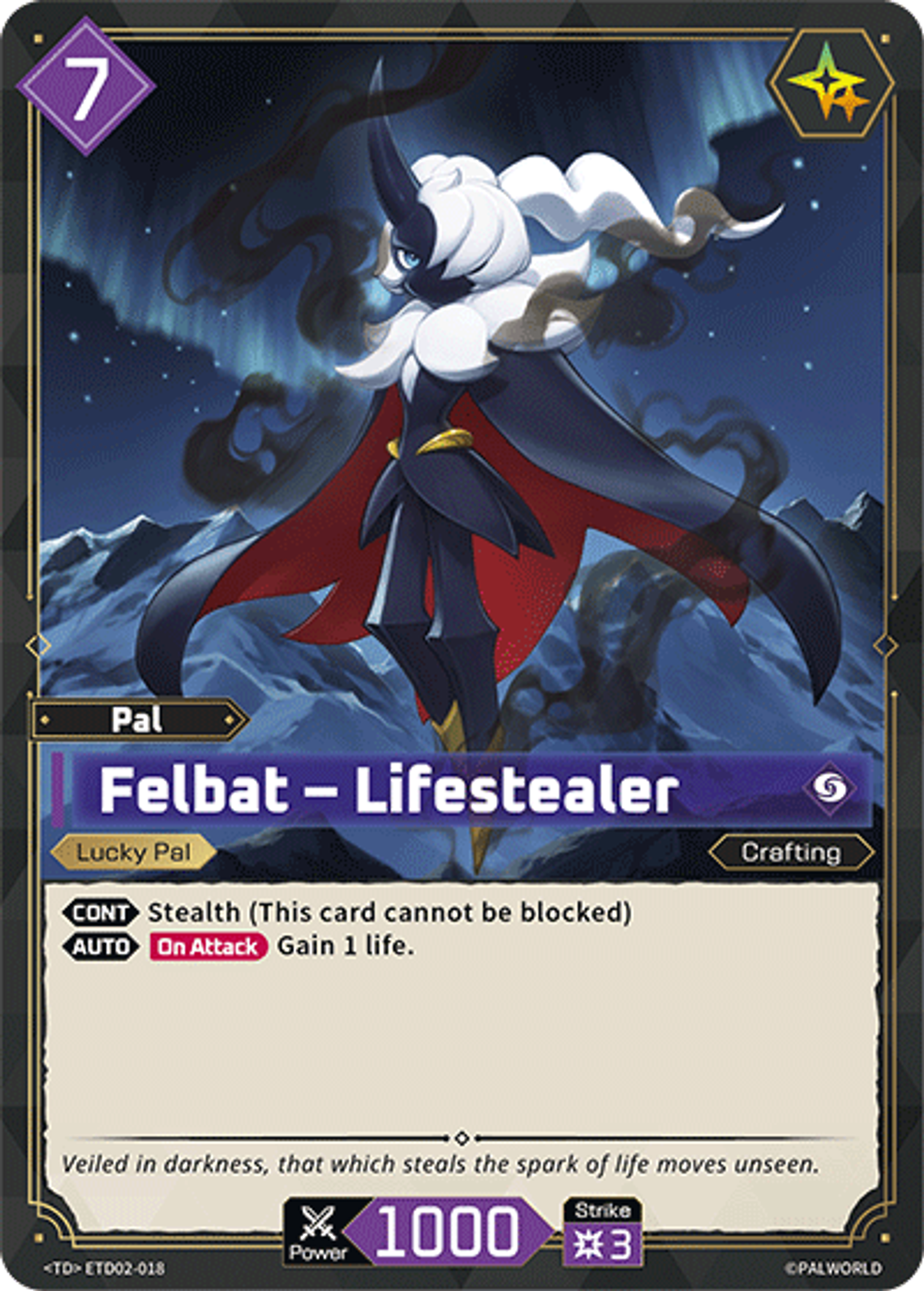 Felbat – Lifestealer — Trial Deck: Dawn of Palpagos Green・Purple — Palworld TCG
