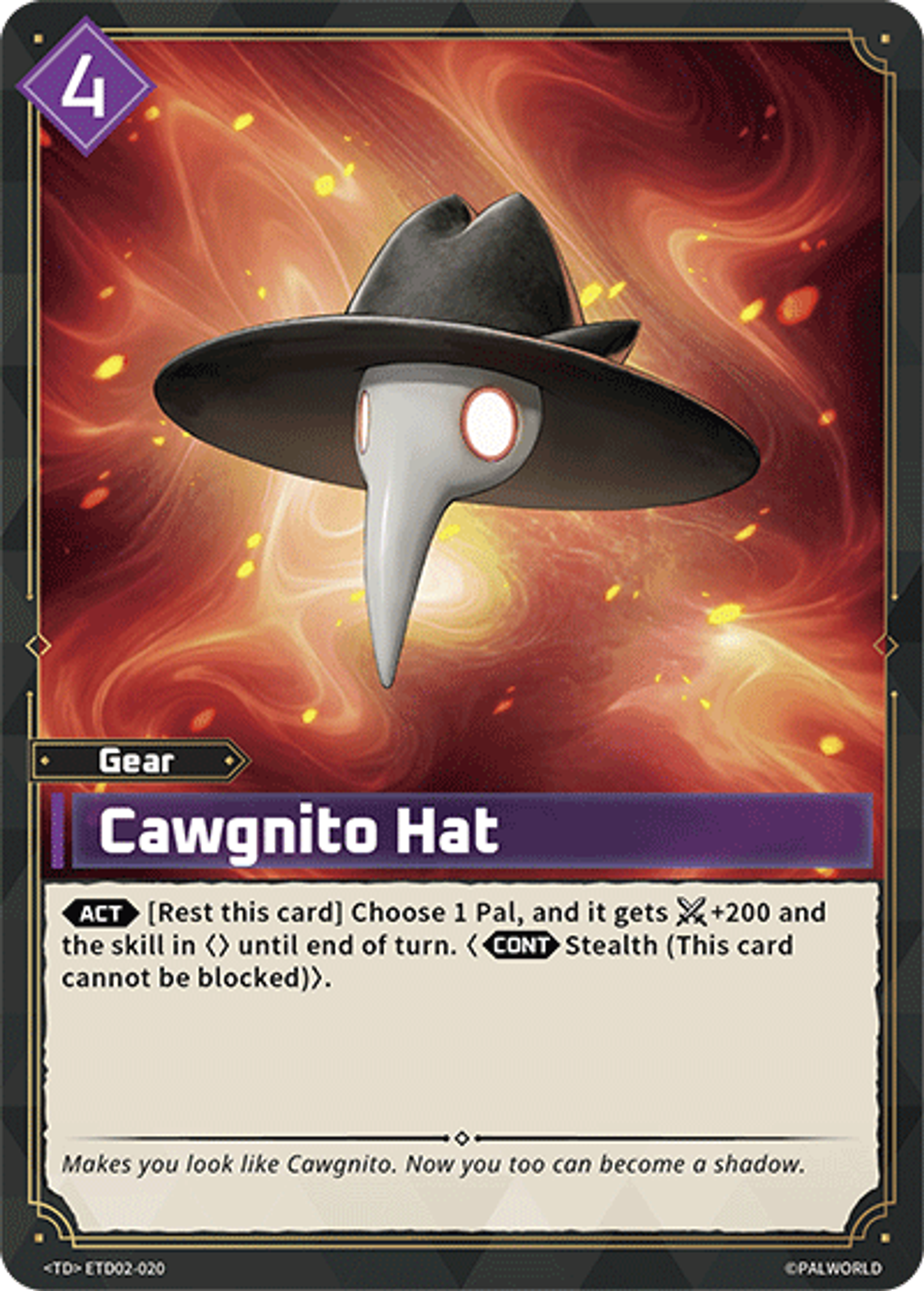 Cawgnito Hat — Trial Deck: Dawn of Palpagos Green・Purple — Palworld TCG