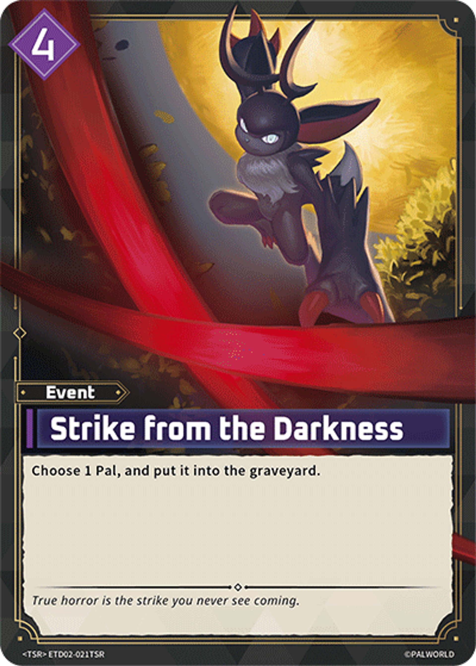 Strike from the Darkness — Trial Deck: Dawn of Palpagos Green・Purple — Palworld TCG