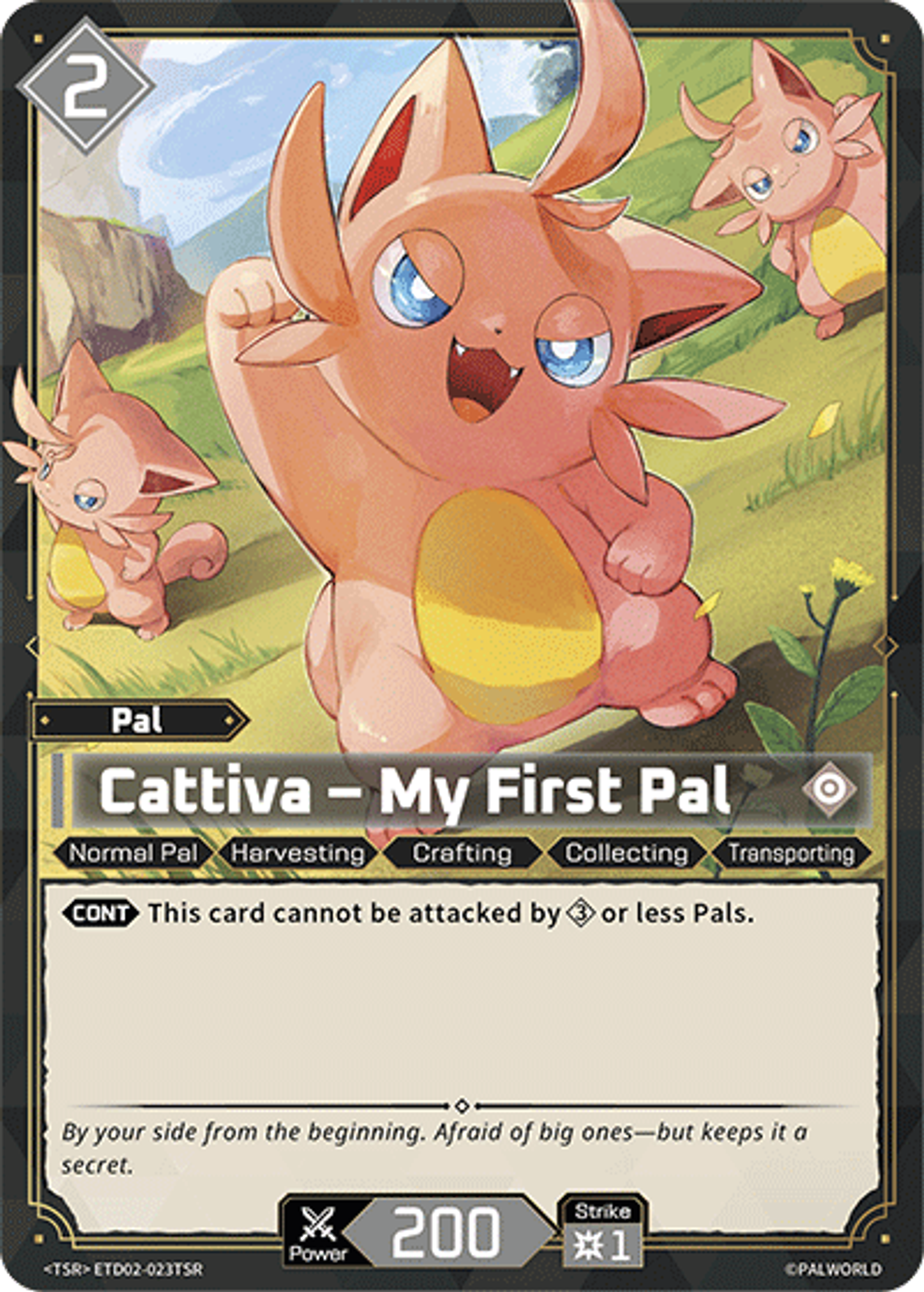 Cattiva – My First Pal — Trial Deck: Dawn of Palpagos Green・Purple — Palworld TCG