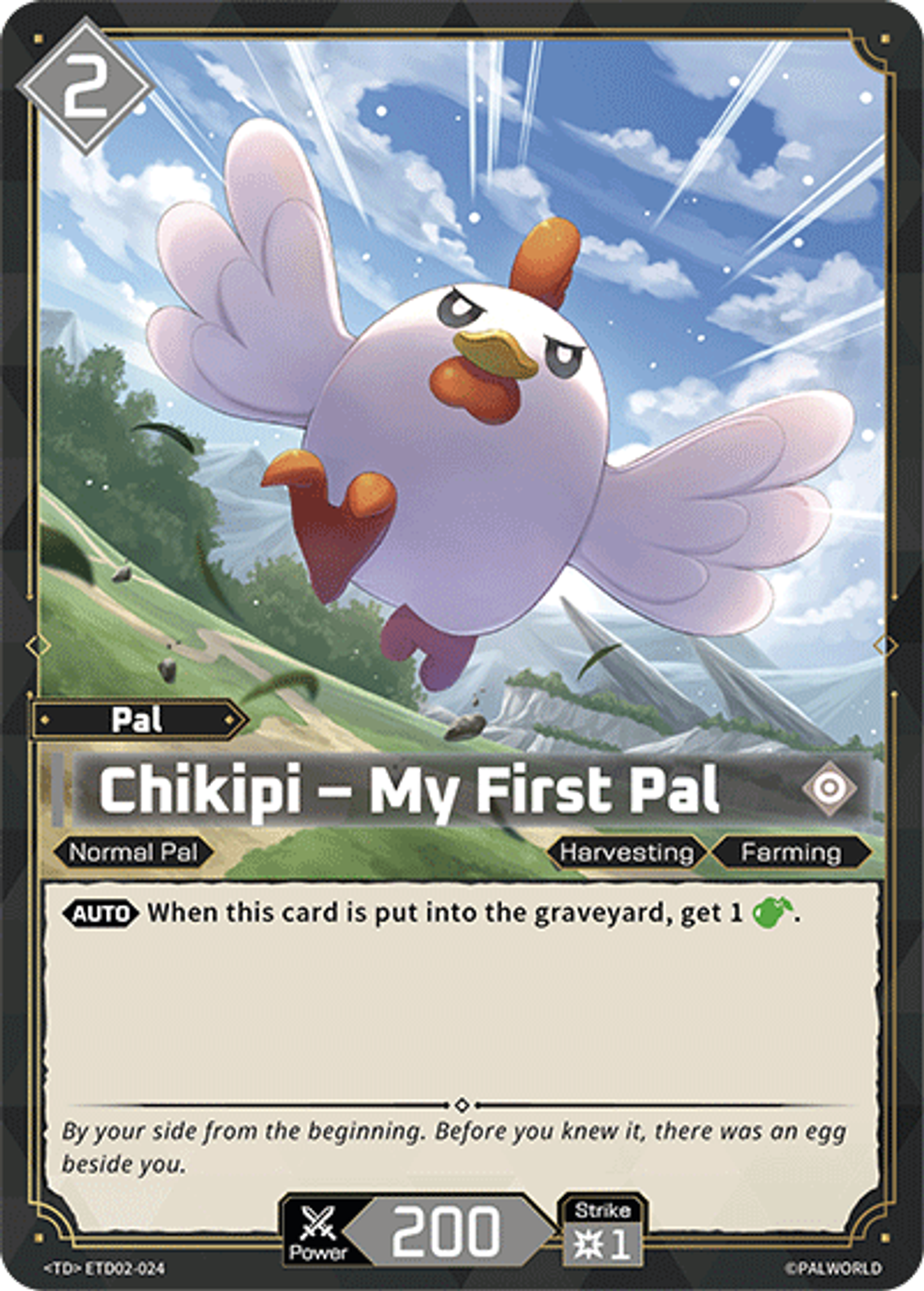 Chikipi – My First Pal — Trial Deck: Dawn of Palpagos Green・Purple — Palworld TCG