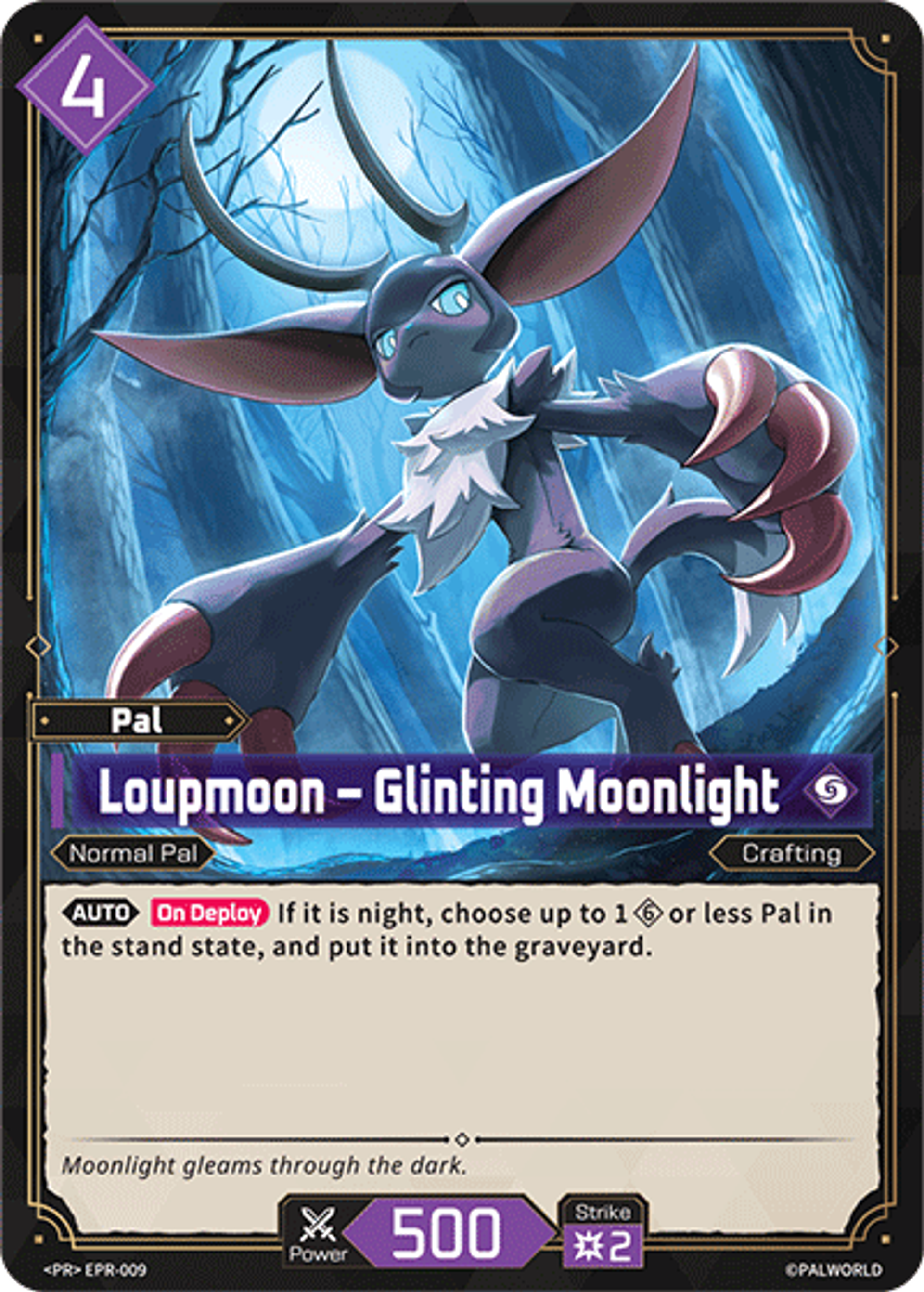 Loupmoon – Glinting Moonlight — Promotional Cards 2026 — Palworld TCG