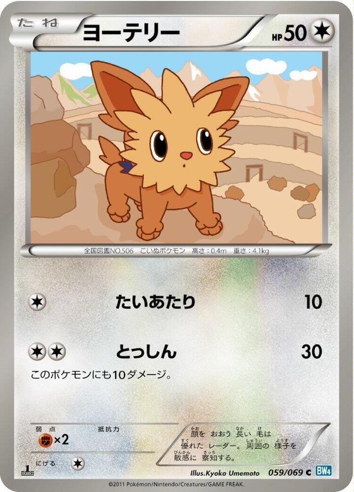 Lillipup — BW4: Dark Rush — Pokemon Japan