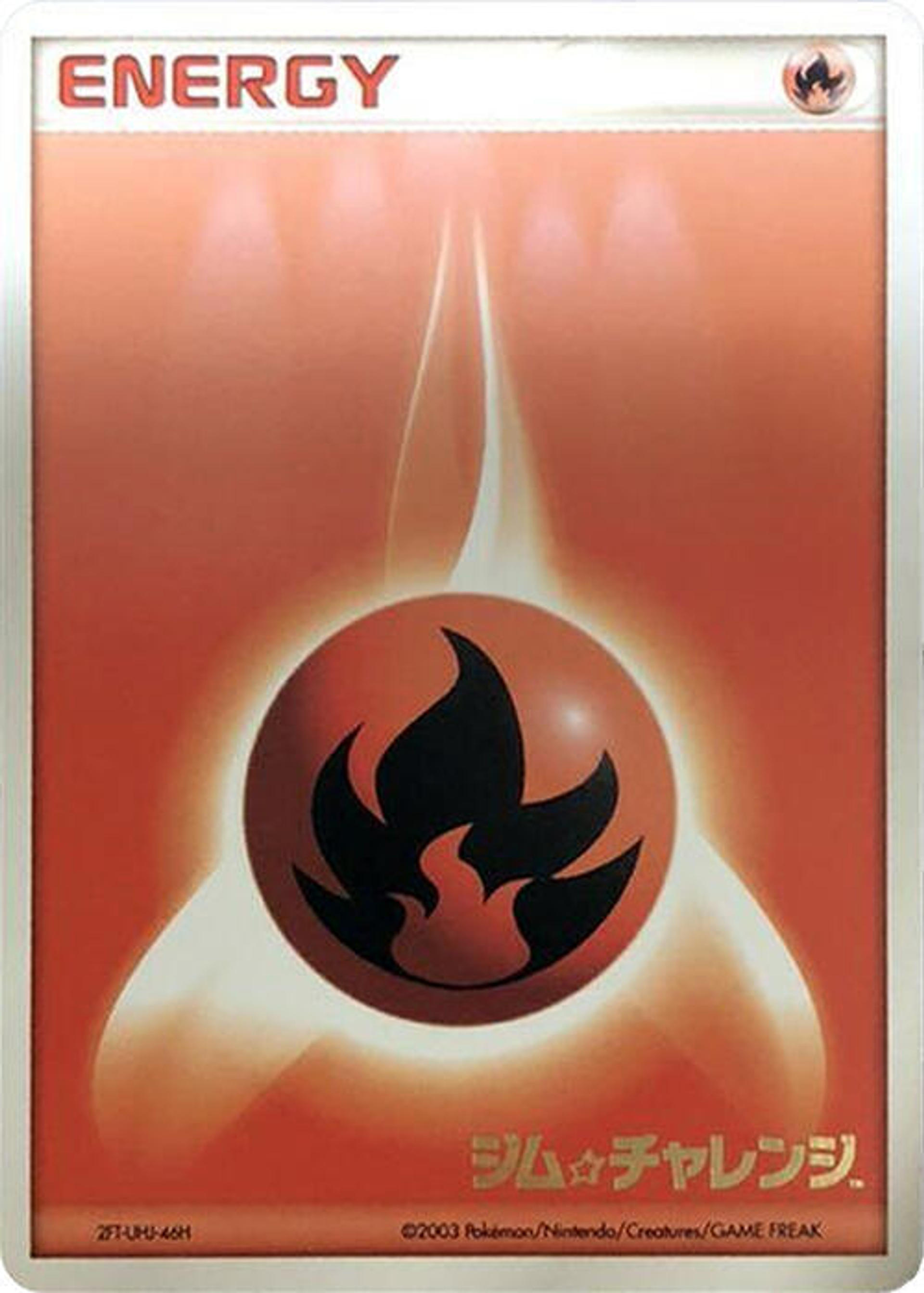 Basic Fire Energy 2003 — Gym Challenge — Pokemon Japan