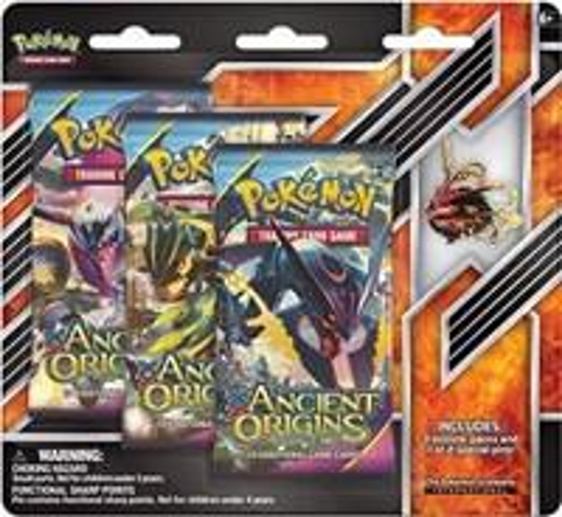 Product image for Ancient Origins Collector Pin 3 Pack Blister [Shiny Mega Rayquaza Pin]