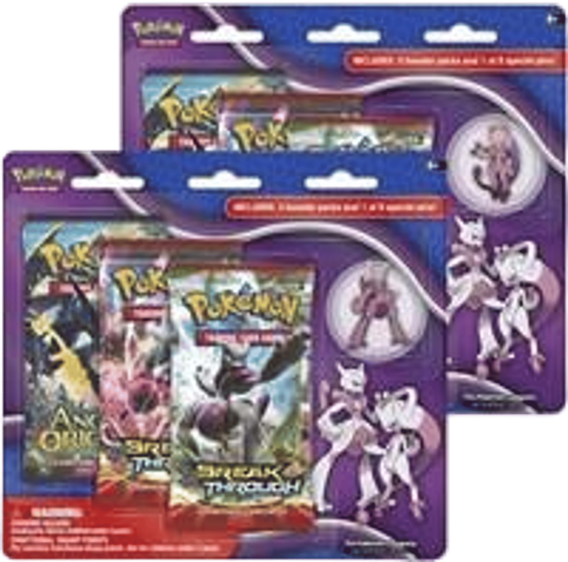 Product image for BREAKthrough Pin Blisters [Mega Mewtwo] (Set of 2)