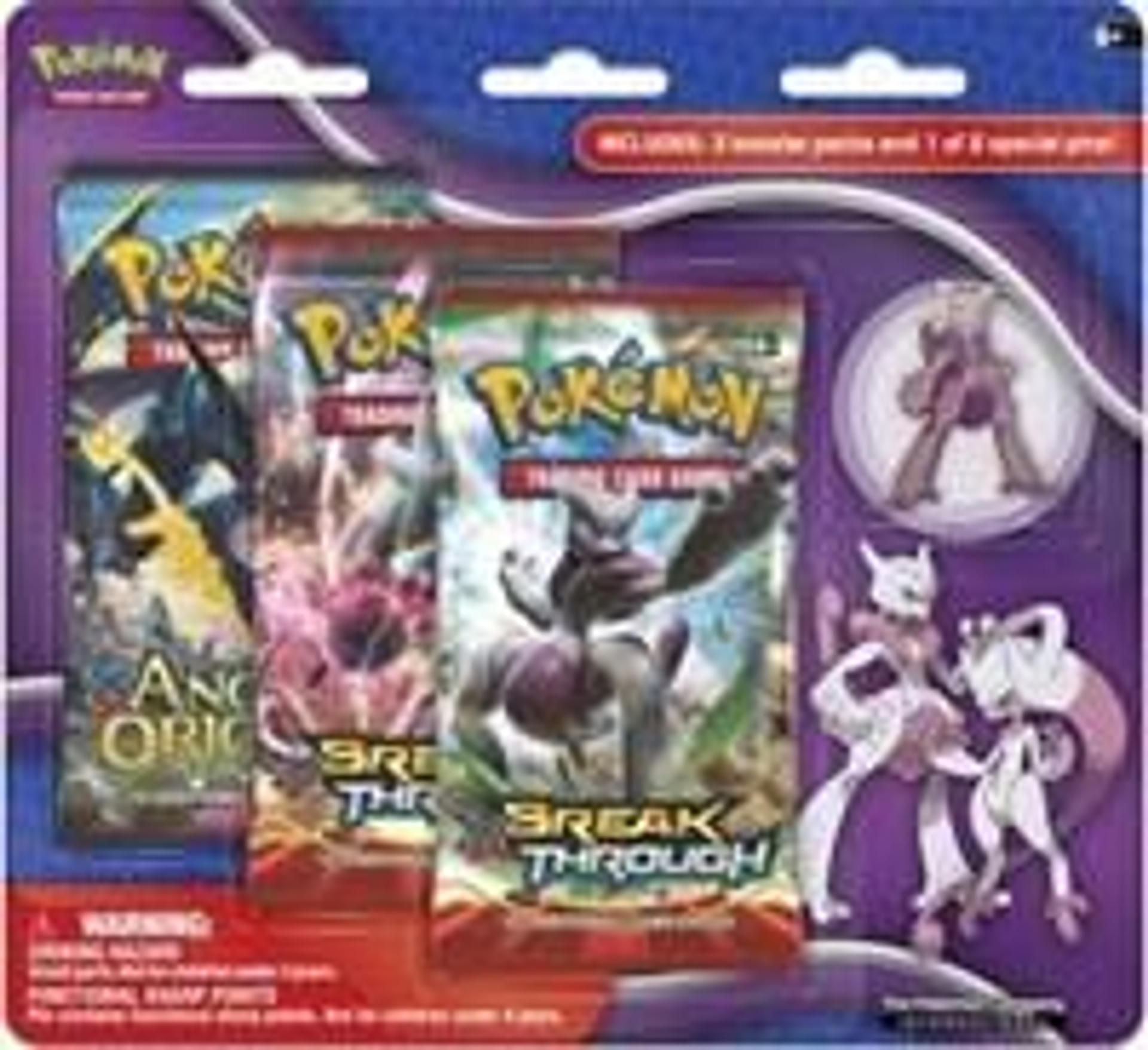 Product image for BREAKthrough Three Pack Pin Blisters [Mega Mewtwo X]