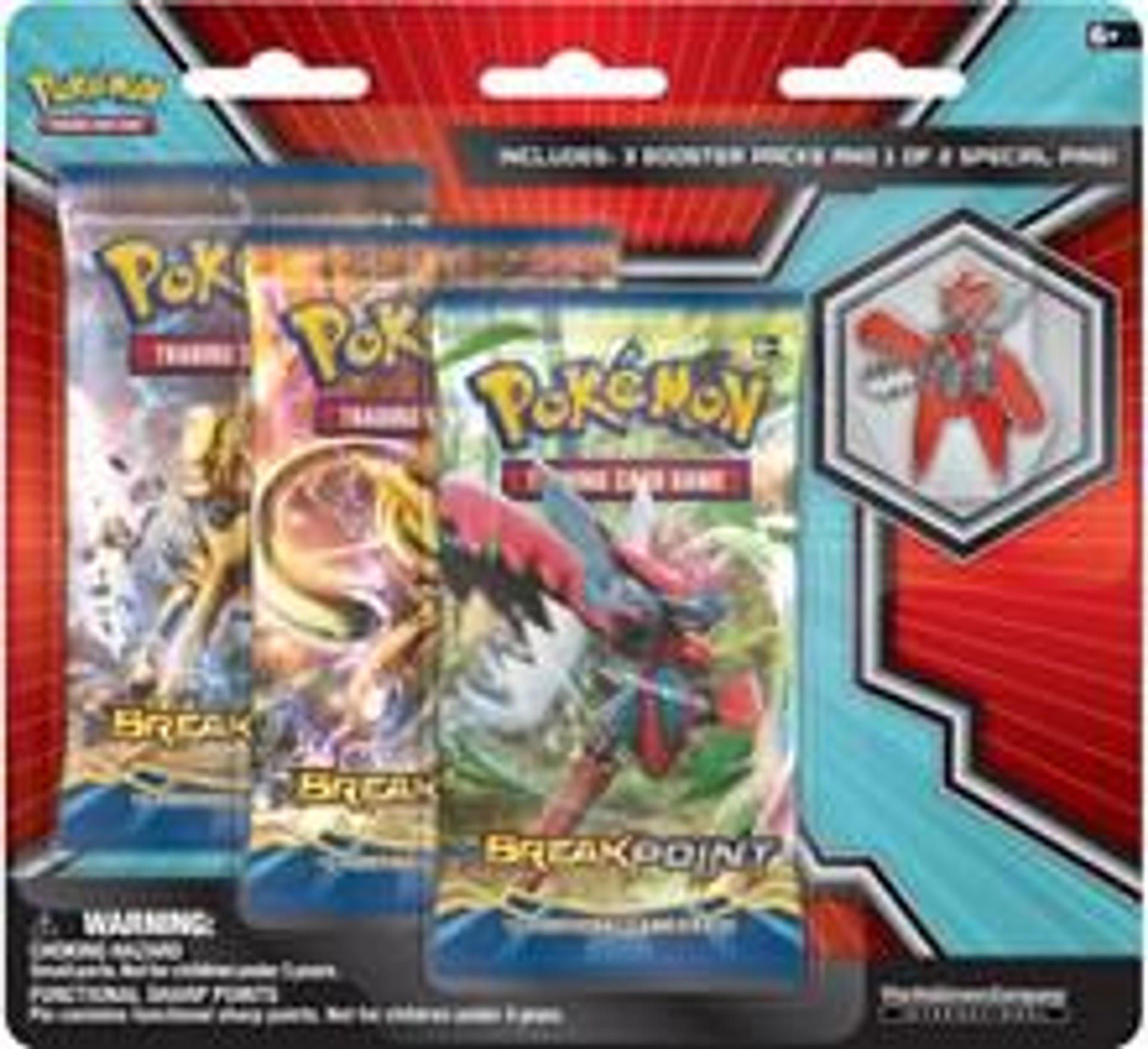 Product image for BREAKpoint Collector Pin 3 Pack Blister [Mega Scizor]