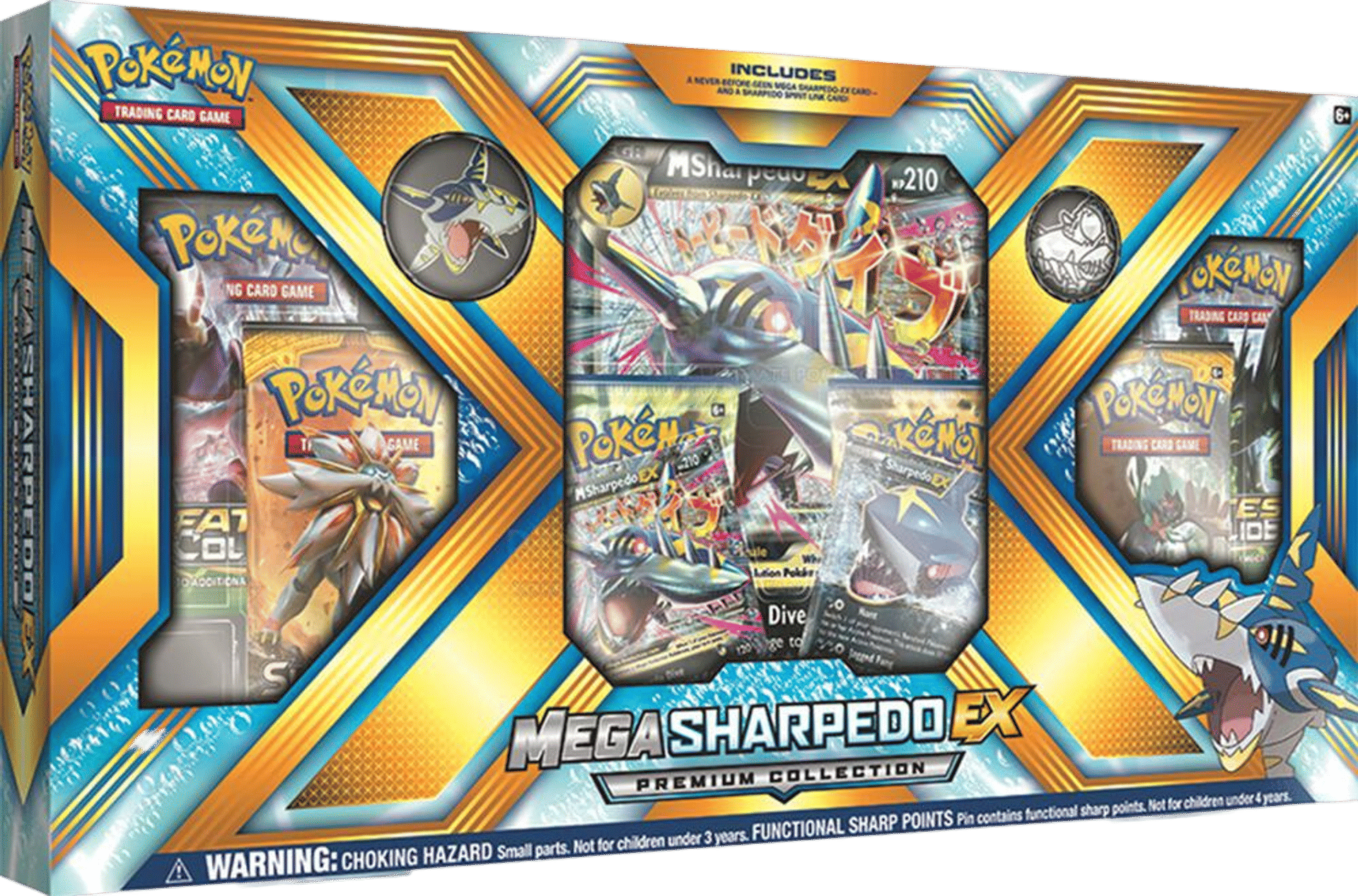 Mega Sharpedo EX Premium Collection from SM Base Set - Pokémon