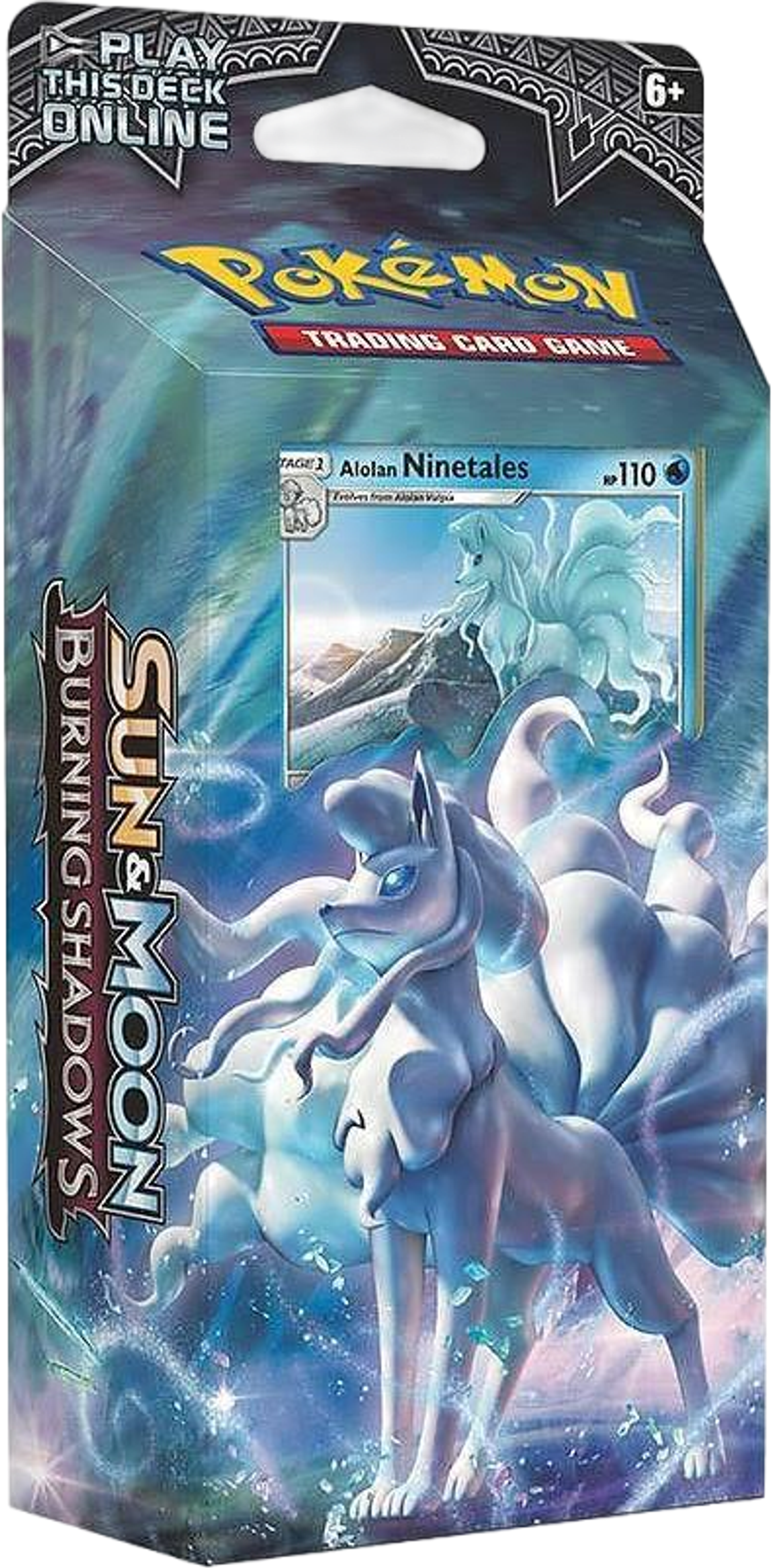 Product image for Burning Shadows Theme Deck - "Luminous Frost" [Alolan Ninetales]