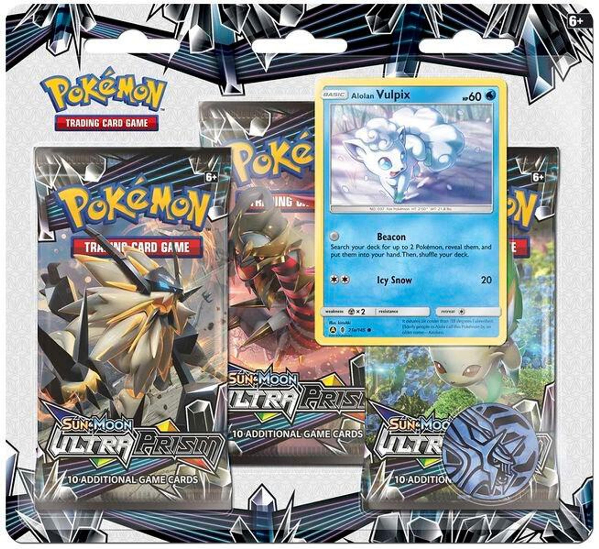 Product image for Ultra Prism 3 Pack Blister [Alolan Vulpix]