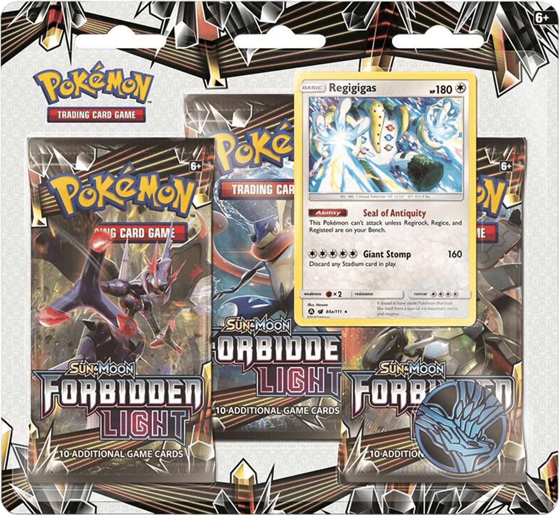 Product image for Forbidden Light 3 Pack Blister [Regigigas]