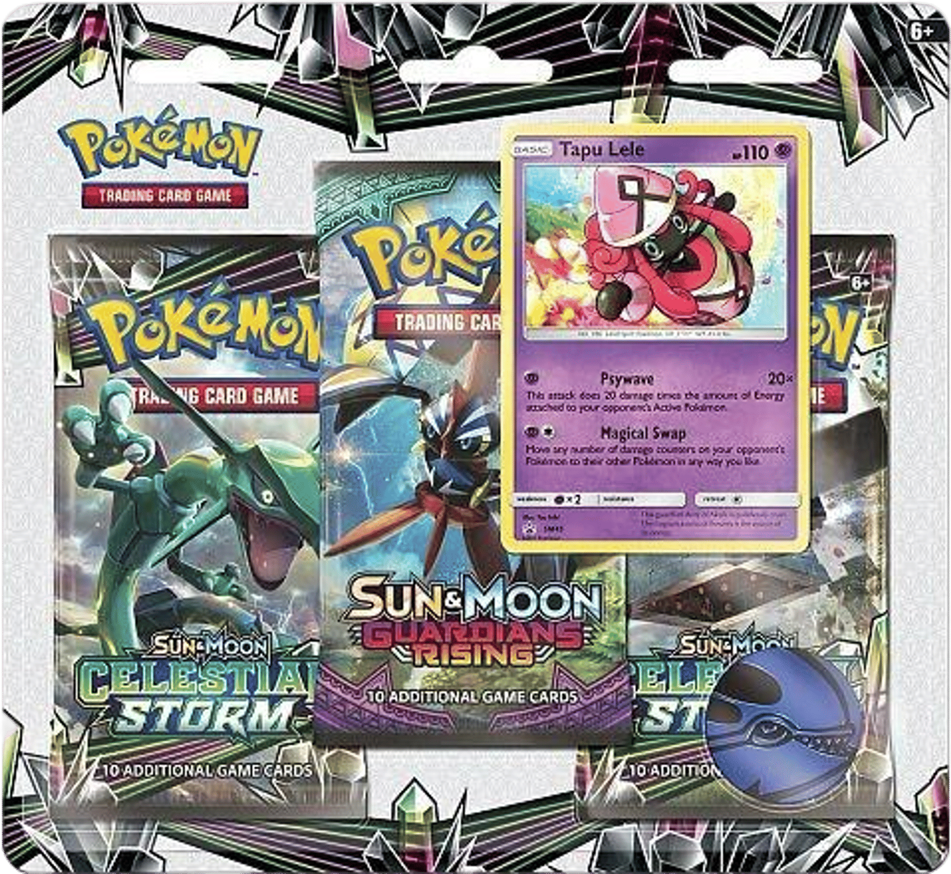 Product image for Celestial Storm 3 Pack Booster Blister [Tapu Lele]