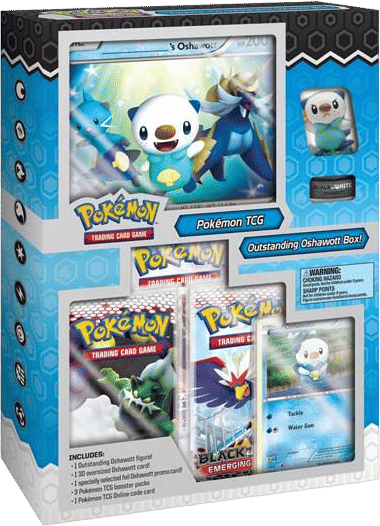 Starter Figure Boxes: Outstanding Oshawott Box — Emerging Powers — Pokemon