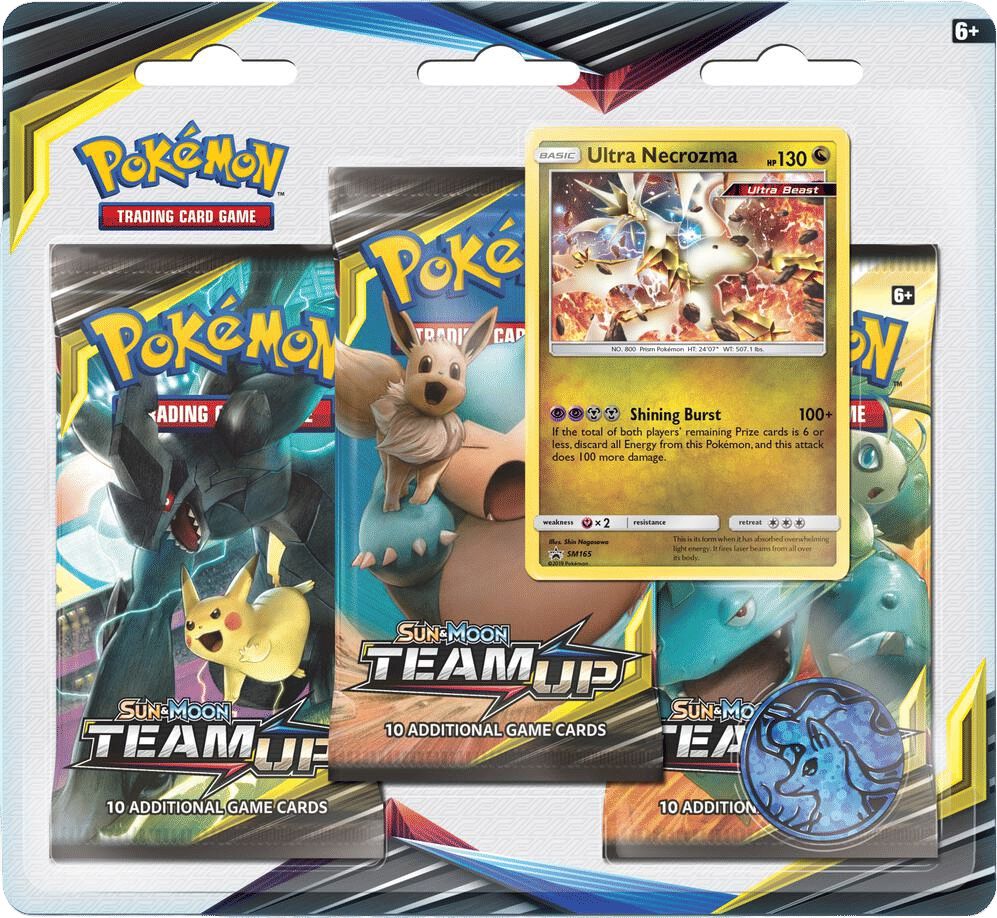 Team Up 3 Pack Blister [Ultra Necrozma] — SM - Team Up — Pokemon