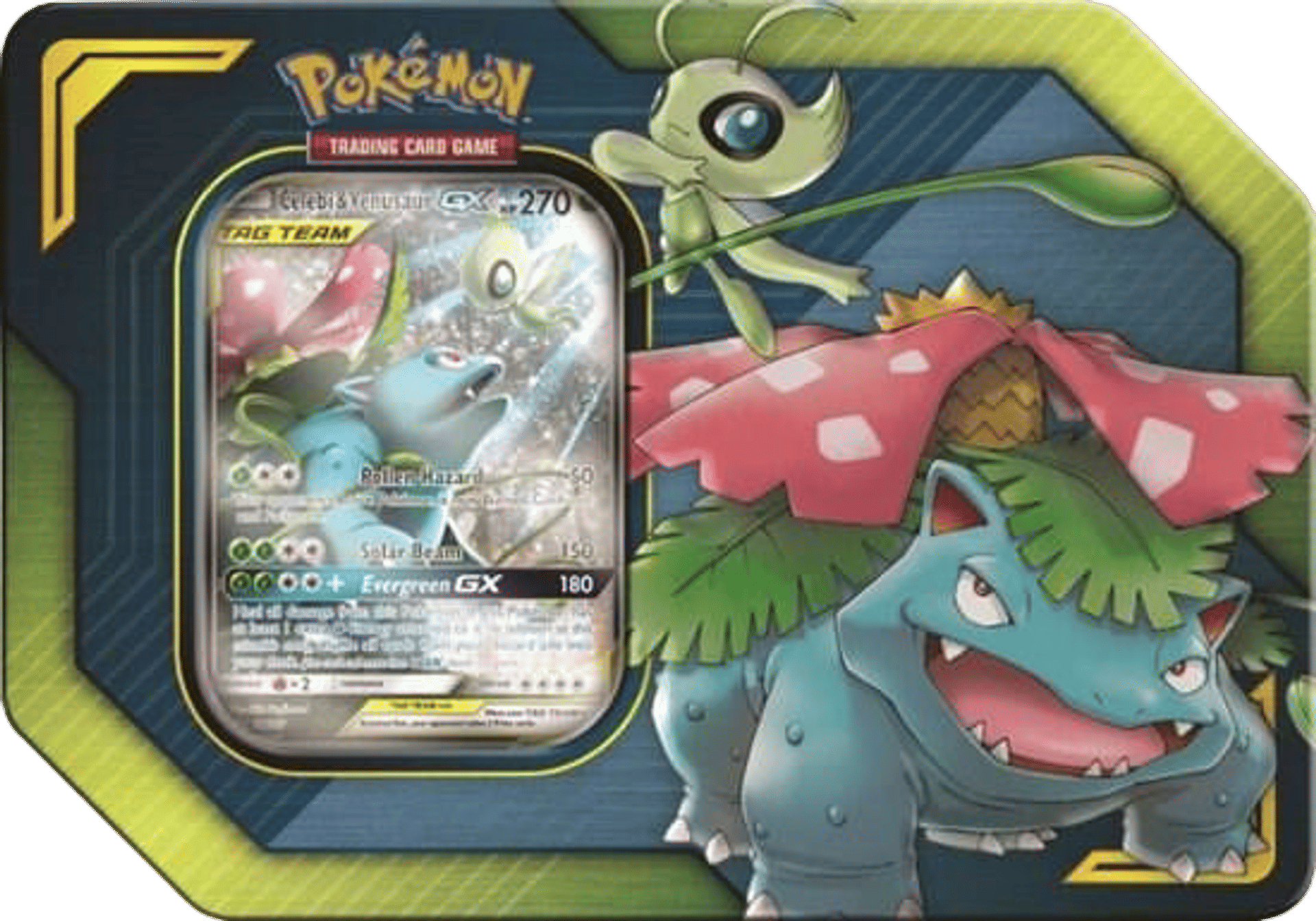 TAG TEAM Tin [Celebi & Venusaur GX] from SM - Team Up - Pokémon