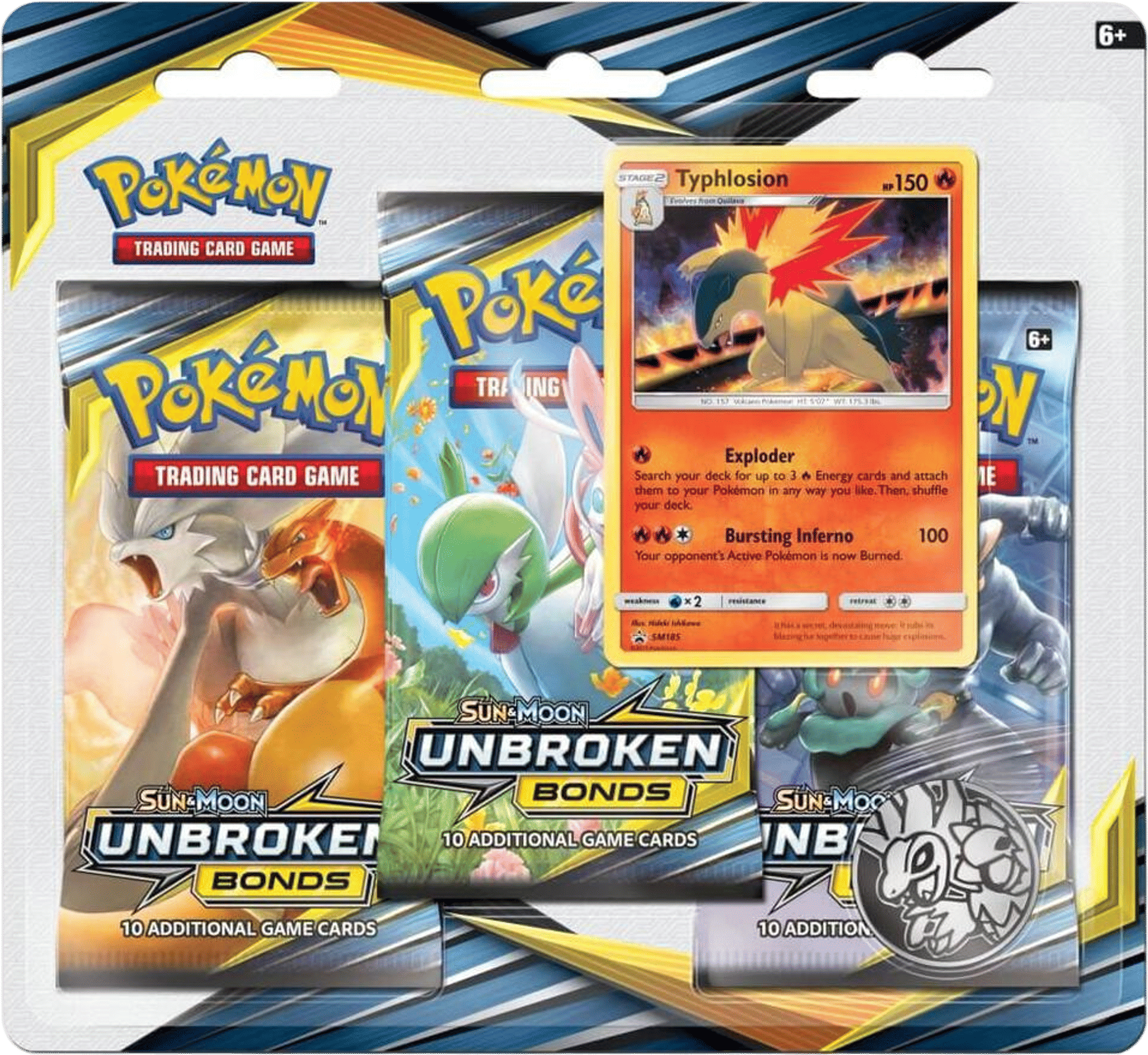 Product image for Blister 3-Pack de Unbroken Bonds: Typhlosion