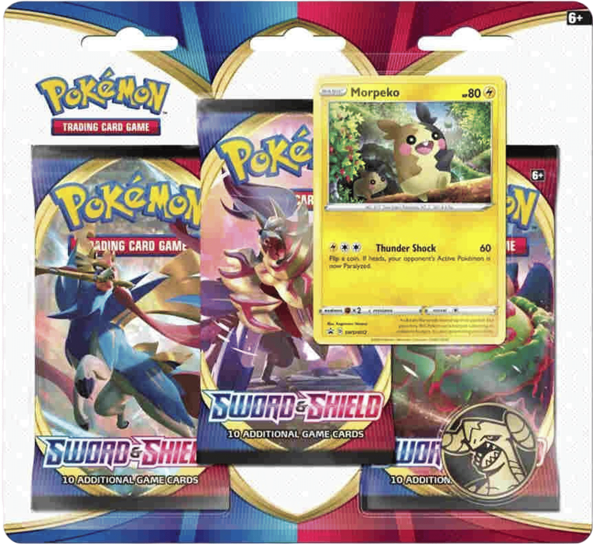 Product image for Sword & Shield 3 Pack Blister [Morpeko]