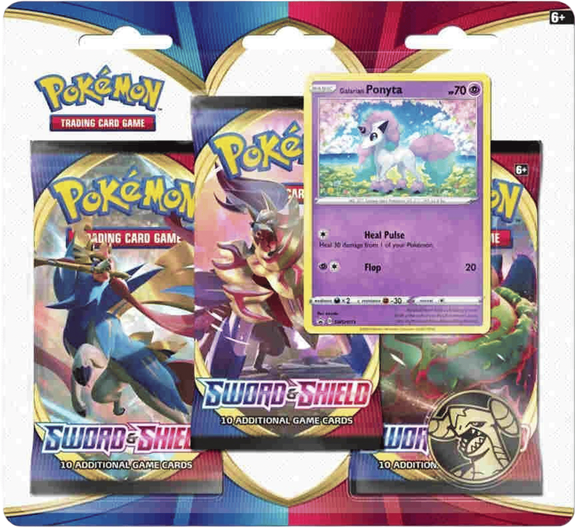 Product image for Sword & Shield 3 Pack Blister [Galarian Ponyta]