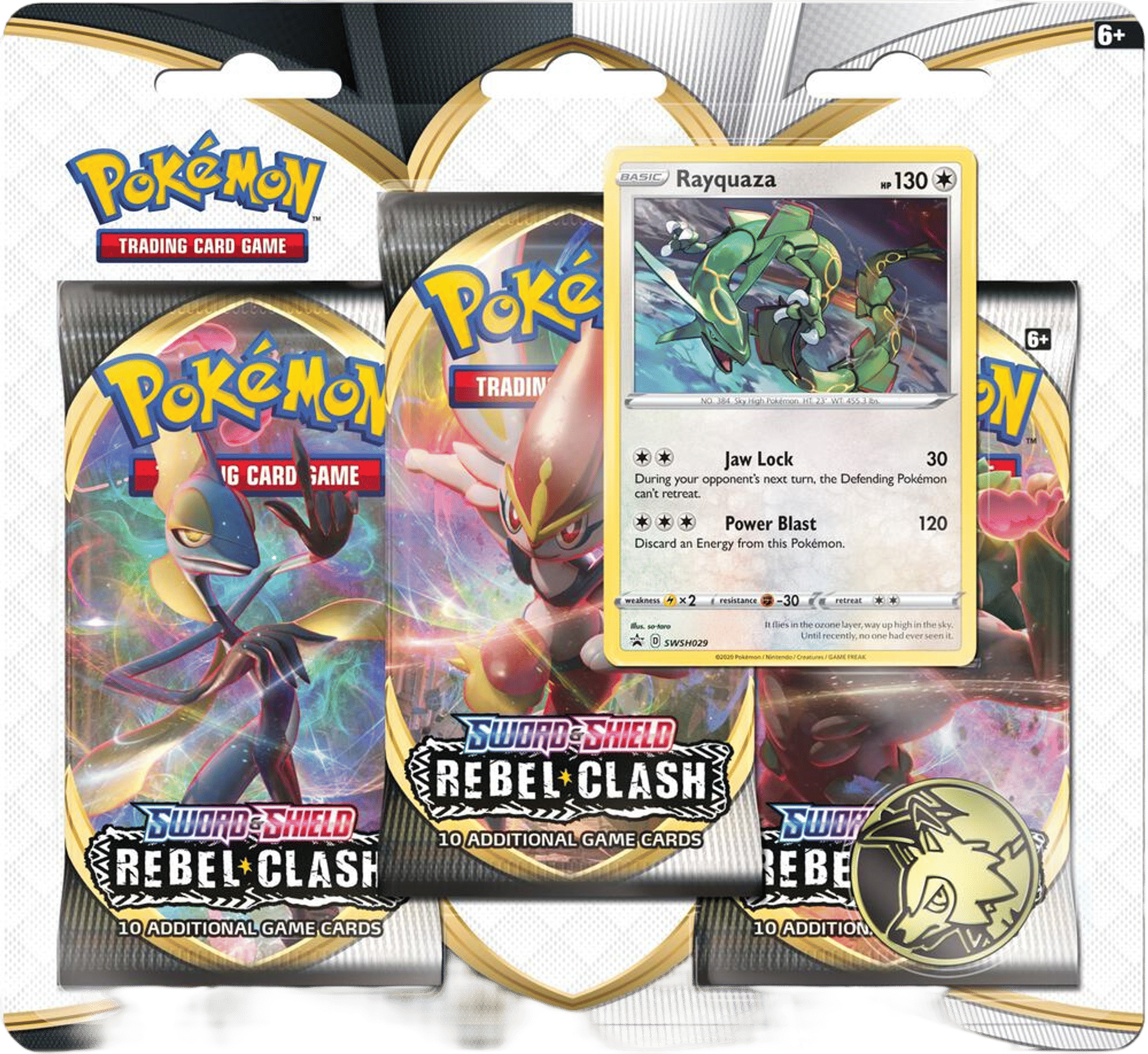 Product image for Rebel Clash 3 Pack Blister [Rayquaza]