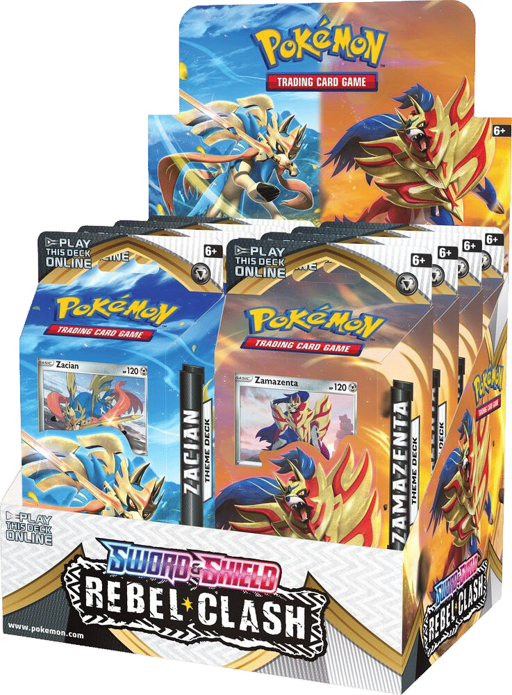 Rebel Clash Theme Deck Display — SWSH02: Rebel Clash — Pokemon